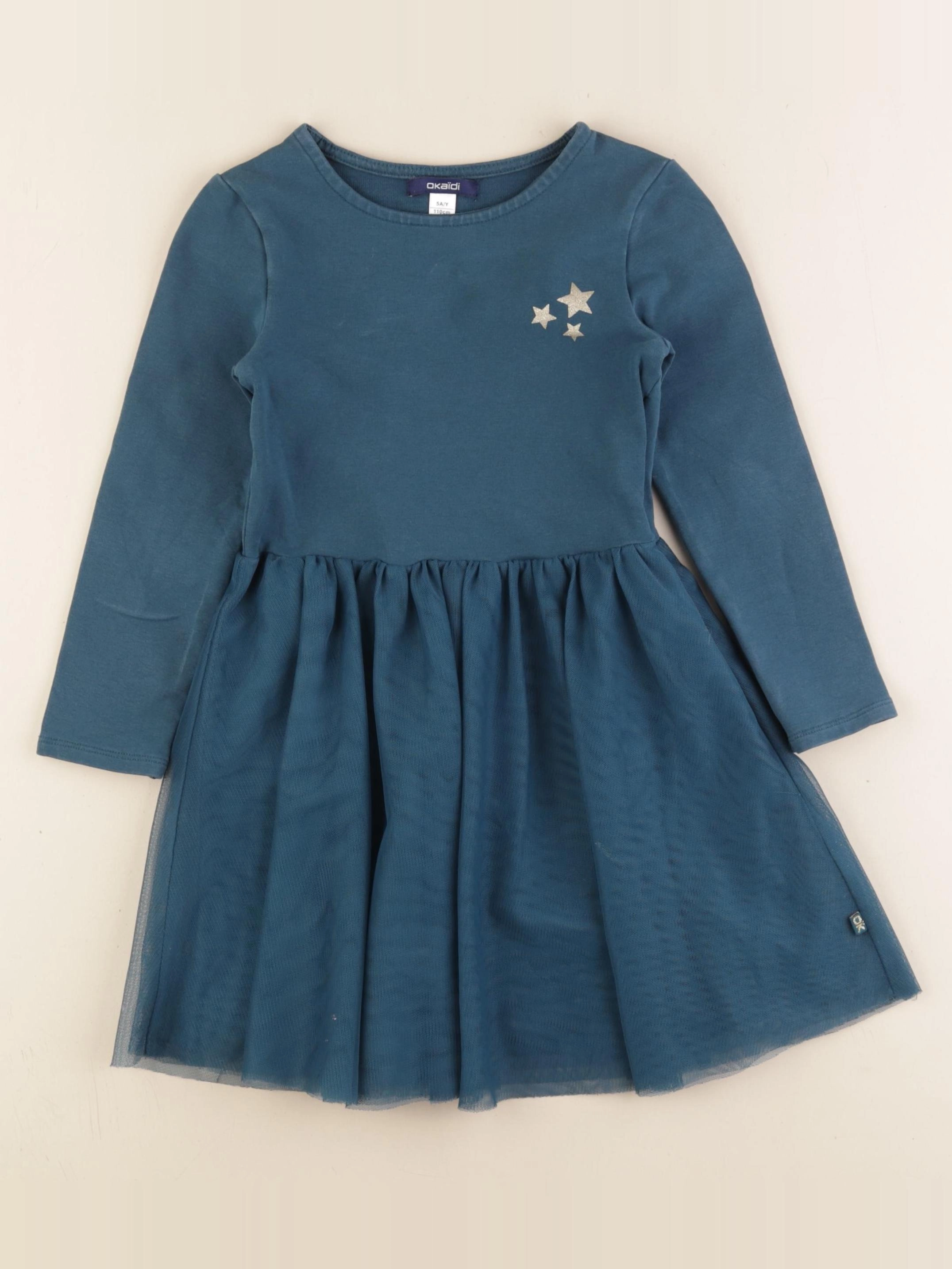 Okaidi - robe vert - 5 ans