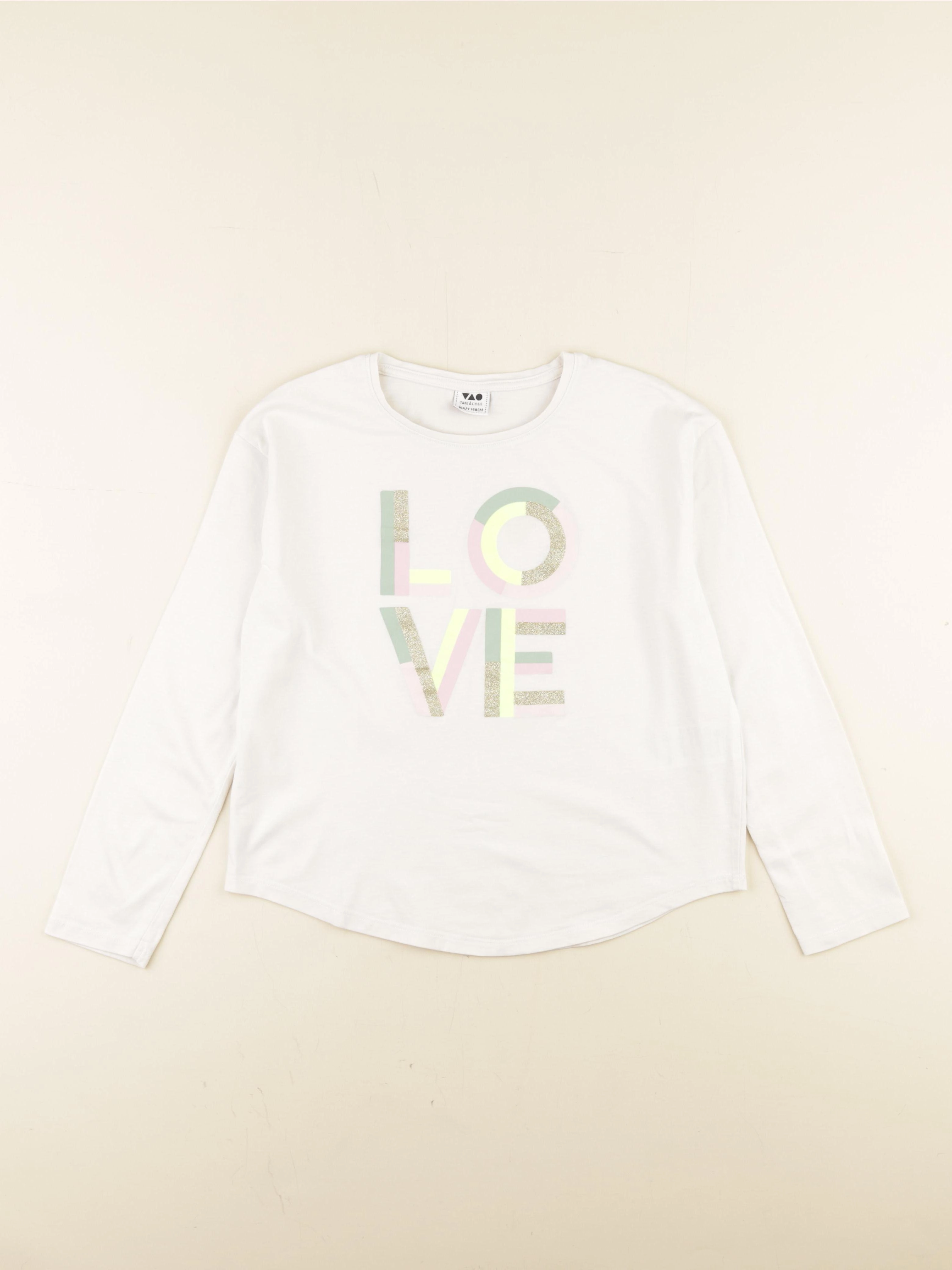 Tape à l'oeil - tee-shirt blanc, or - 10 ans