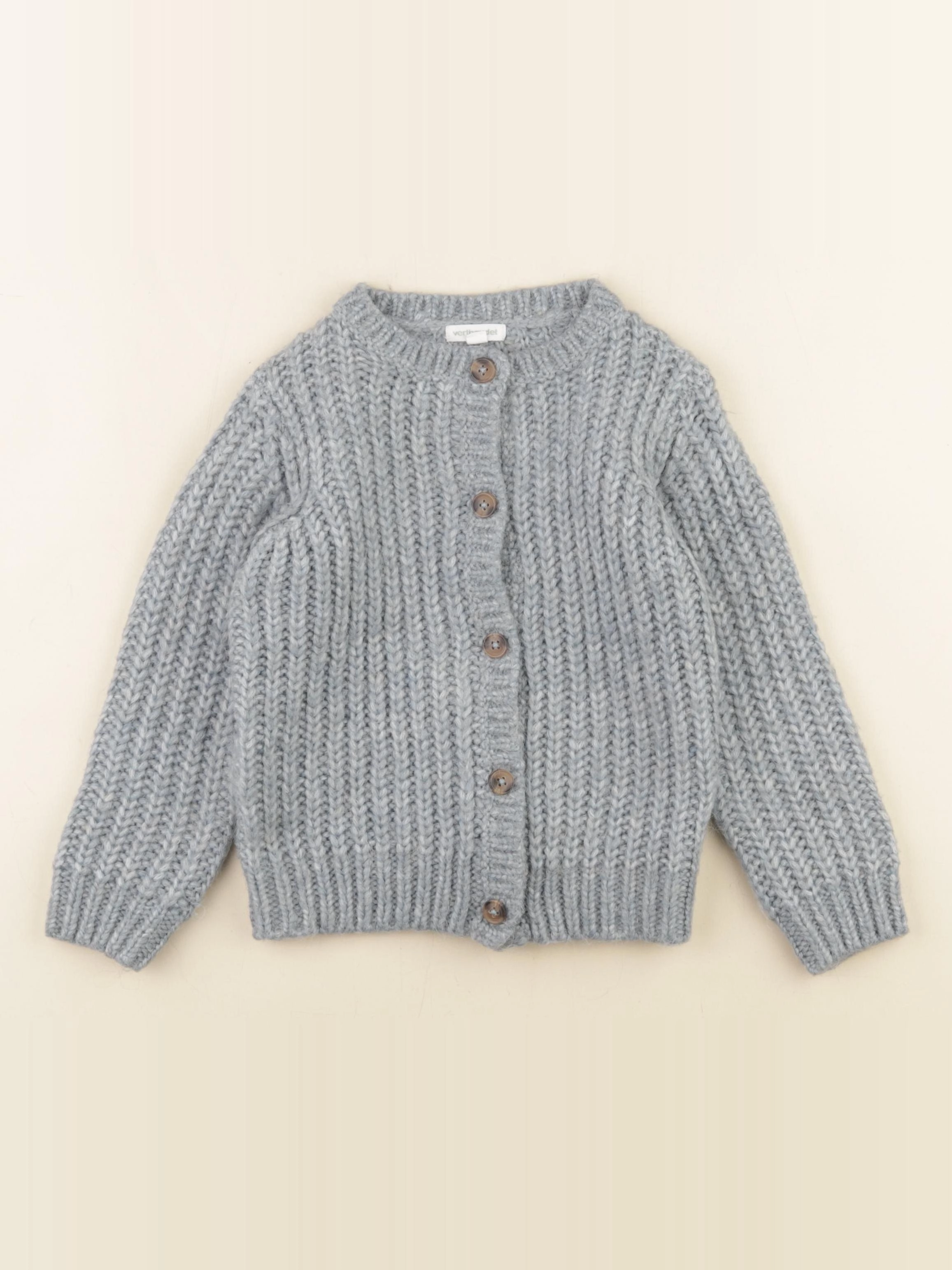 Vertbaudet - gilet bleu - 4 ans