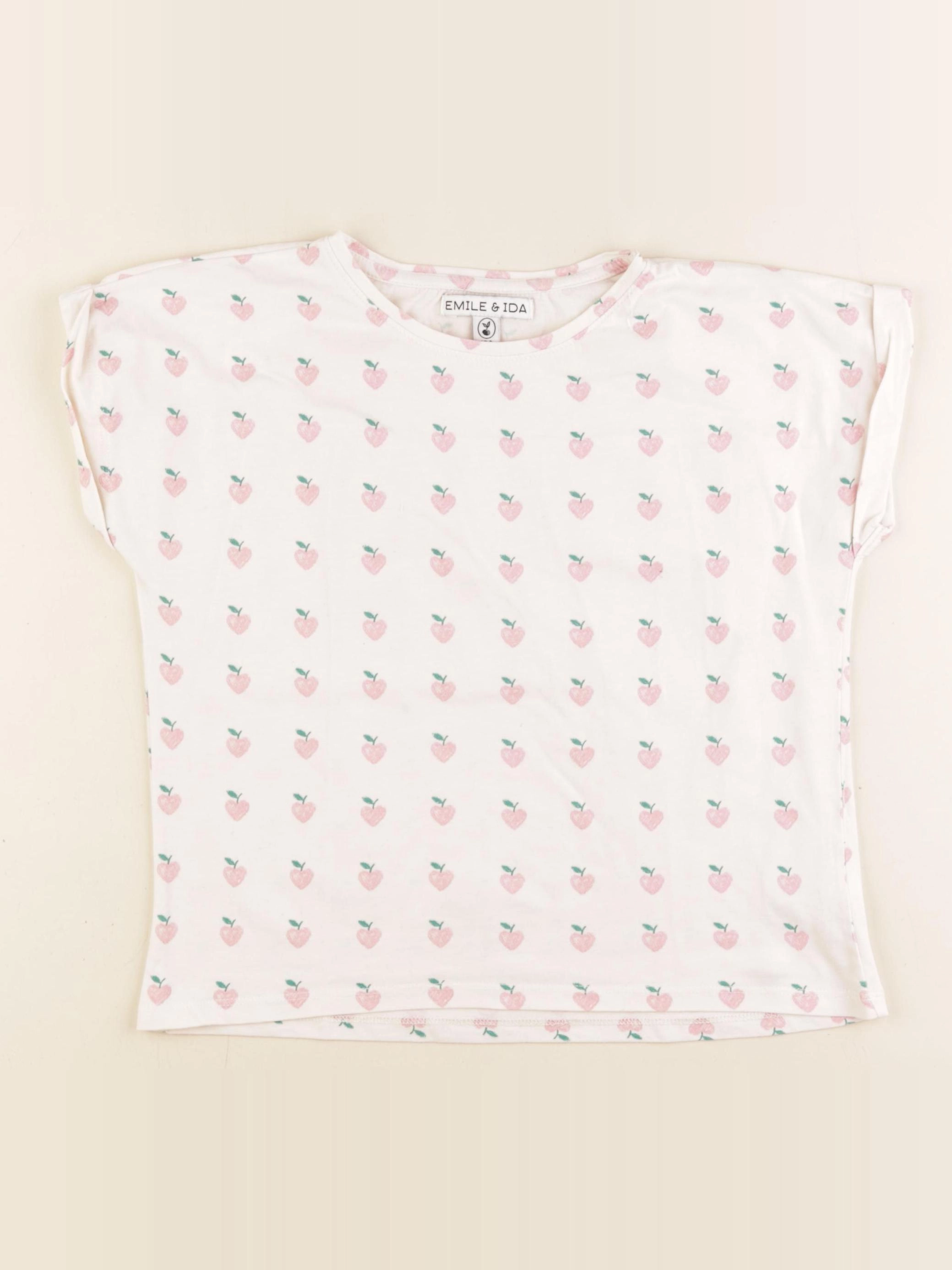 Emile et Ida - tee-shirt rose - 10 ans