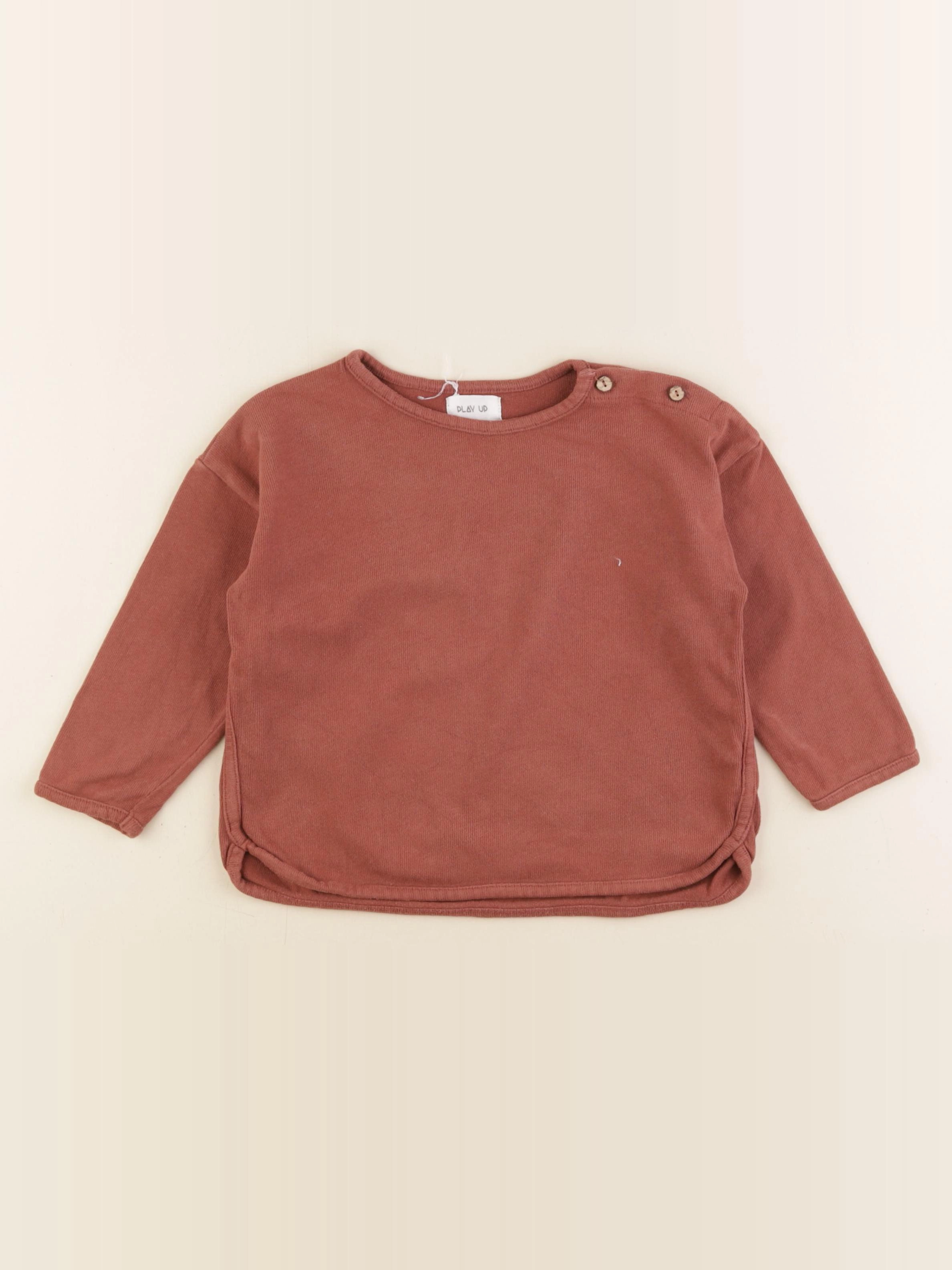 Play Up - sweat marron - 24 mois