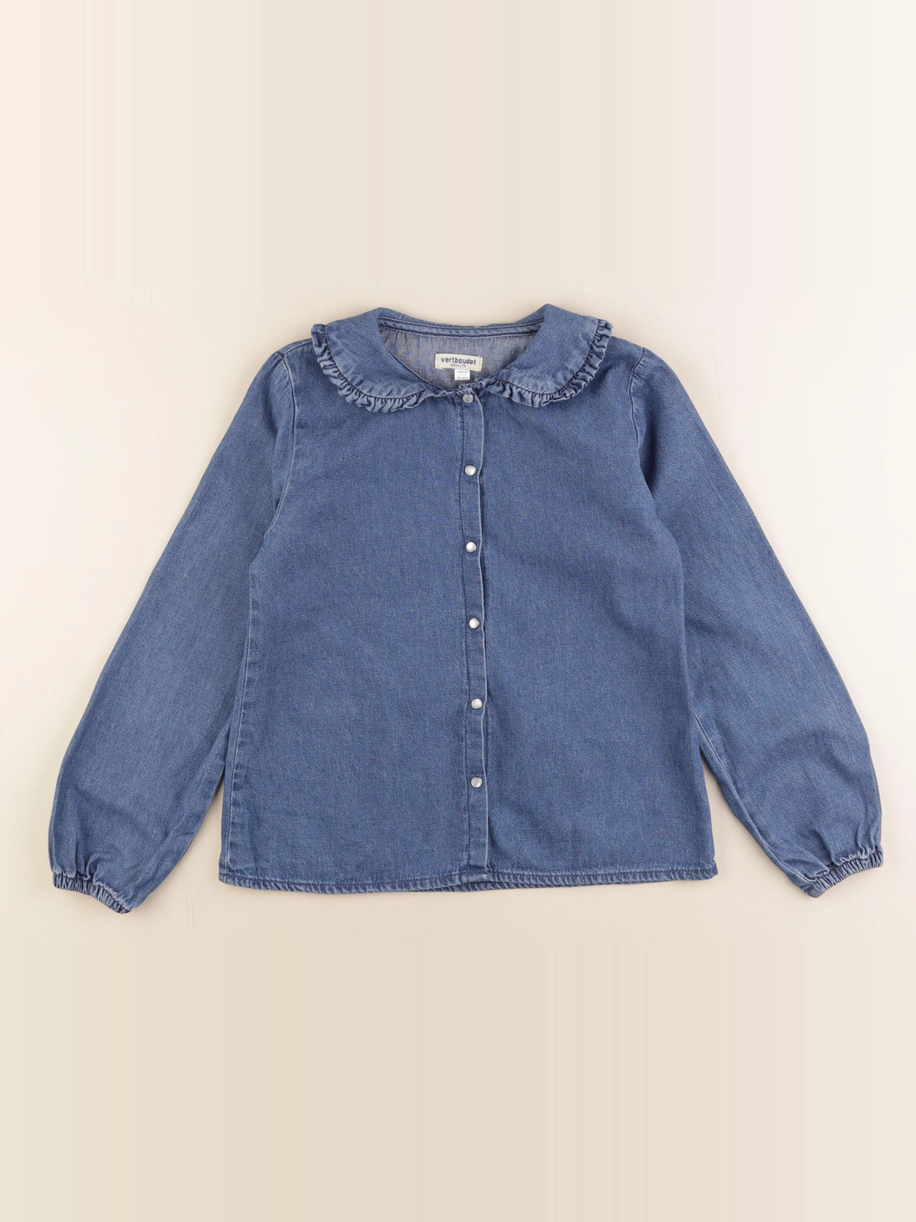 Vertbaudet - blouse bleu - 10 ans