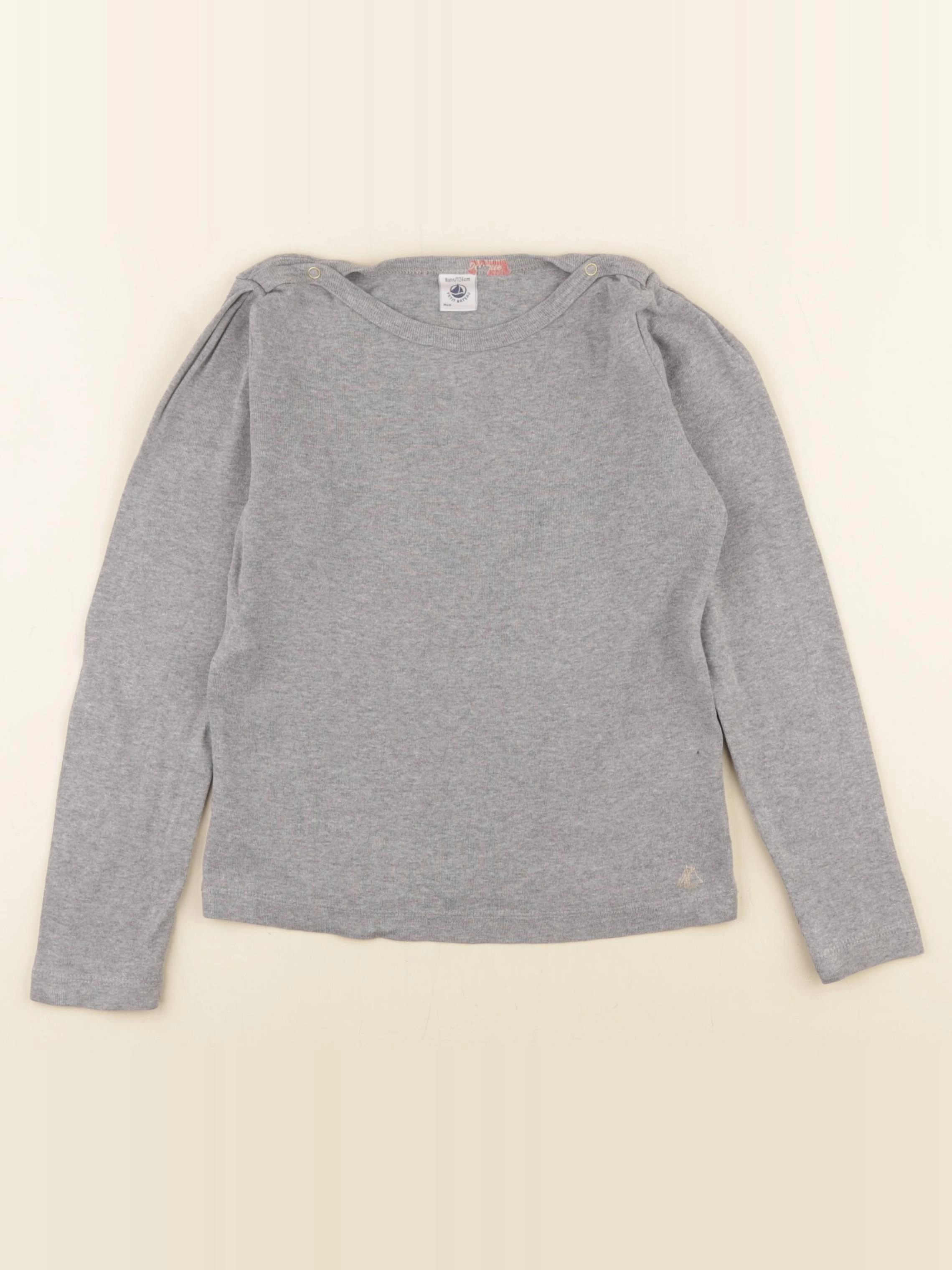 Petit Bateau - maillot de corps gris - 8 ans