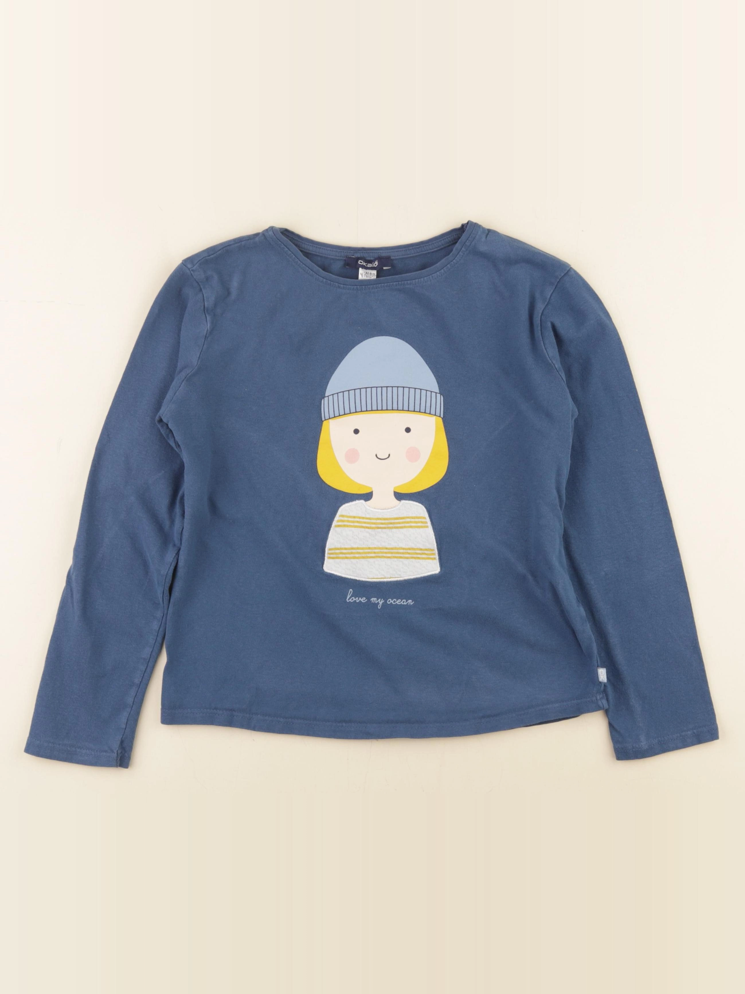 Okaidi - tee-shirt bleu - 10 ans