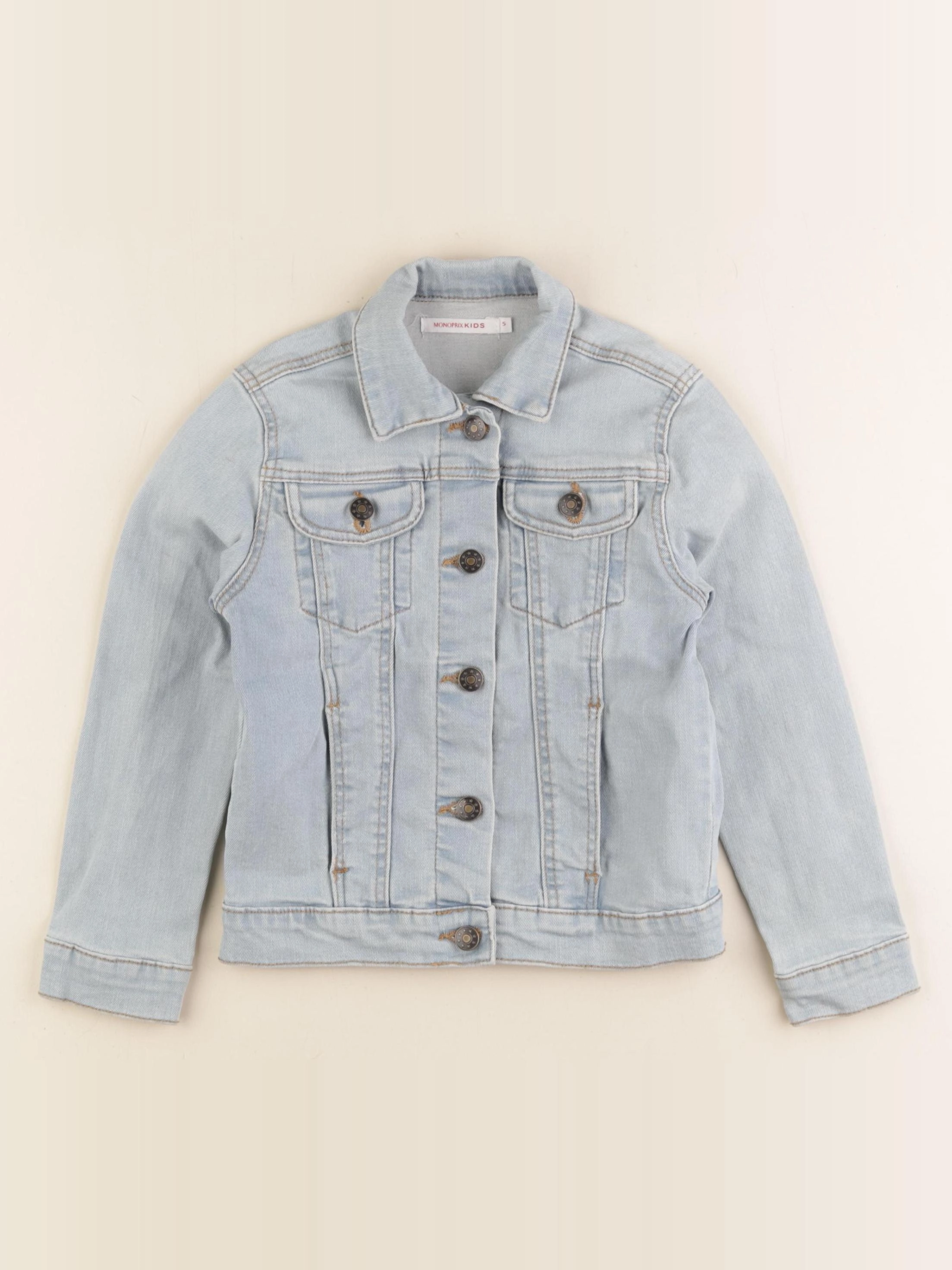 Monoprix - veste bleu - 5 ans