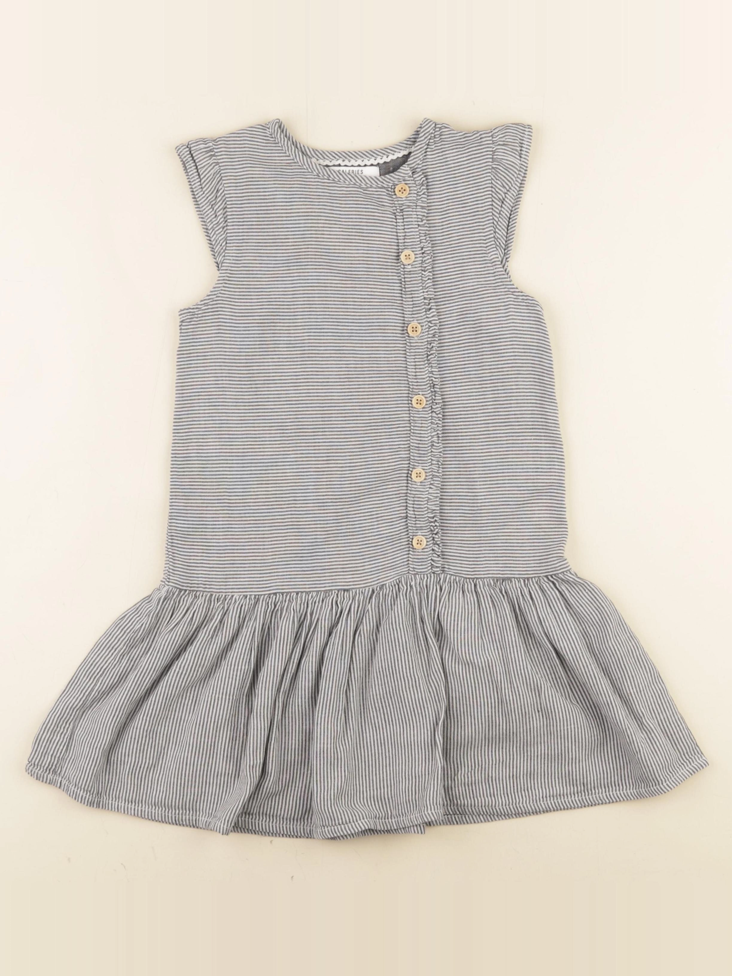 Galeries Lafayette - robe gris - 8 ans