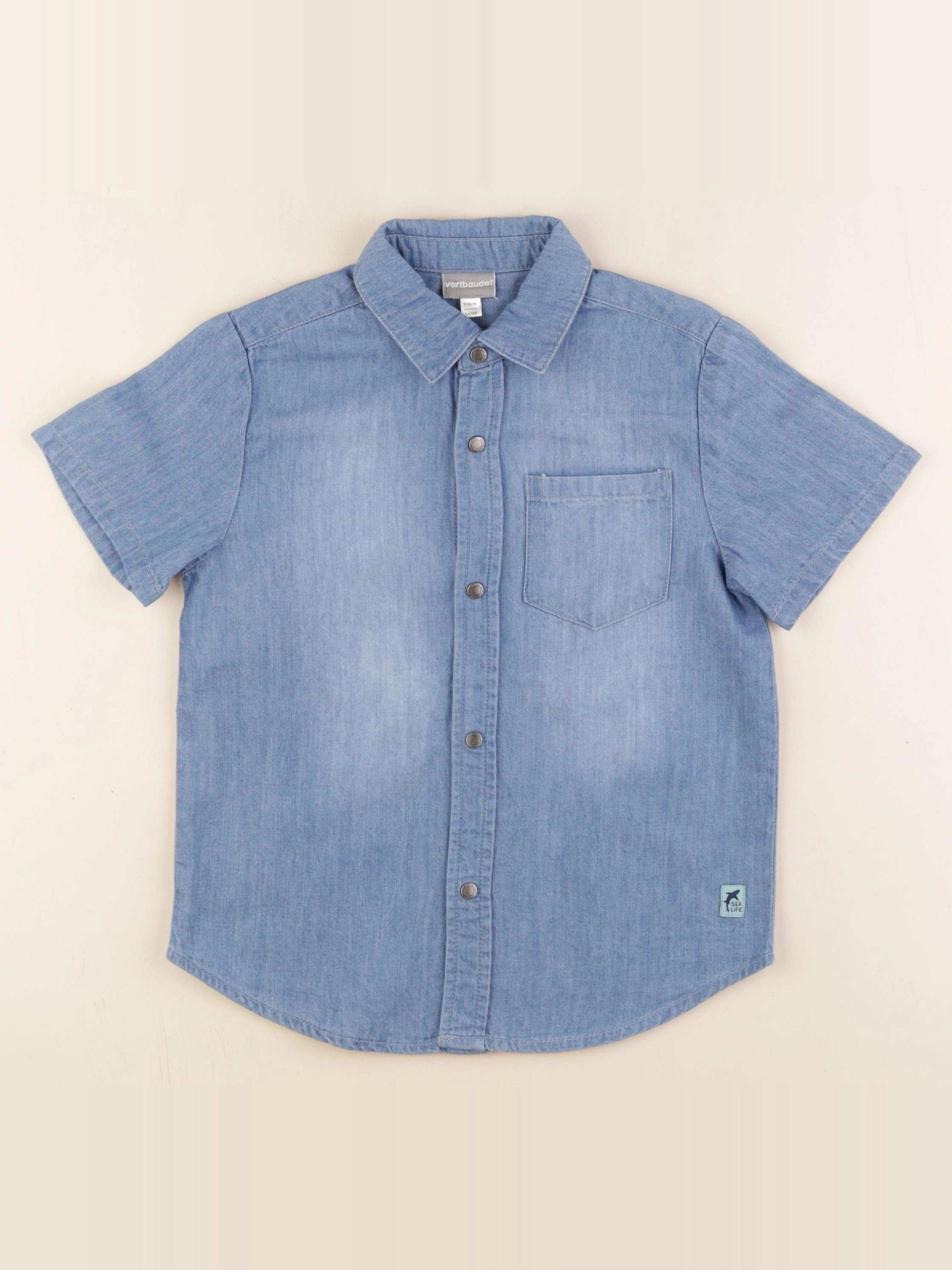 Vertbaudet - chemise bleu - 5 ans