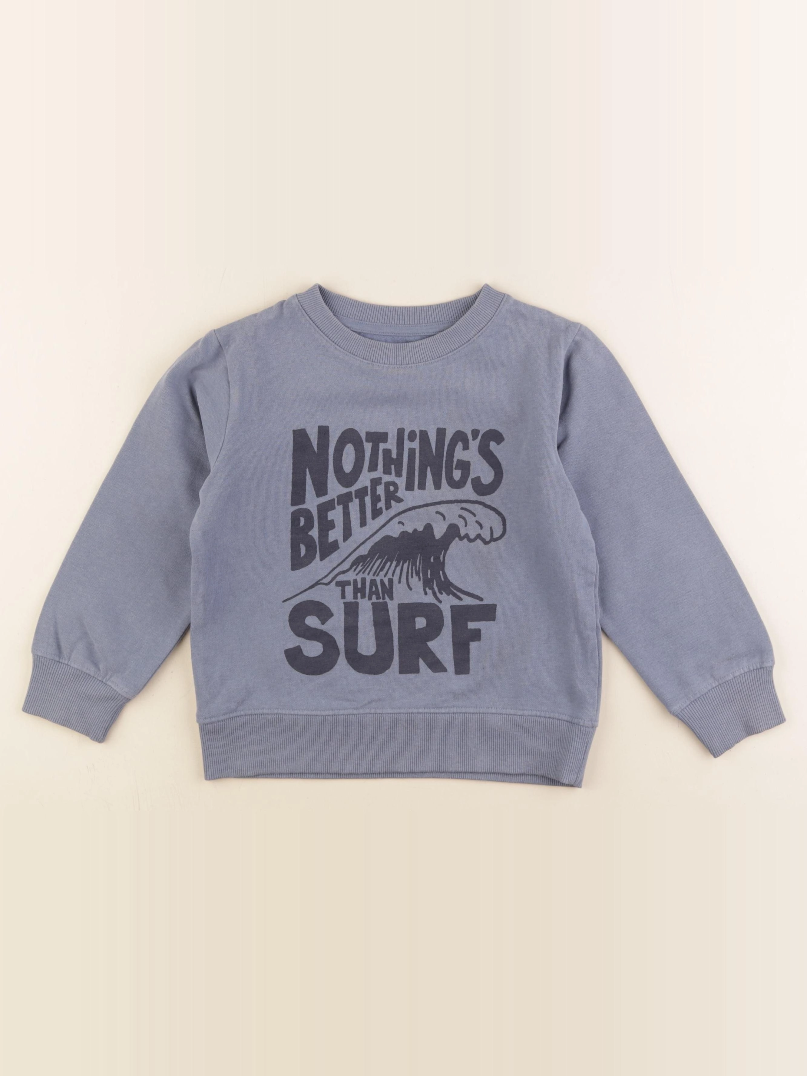 Vertbaudet - sweat bleu - 6 ans