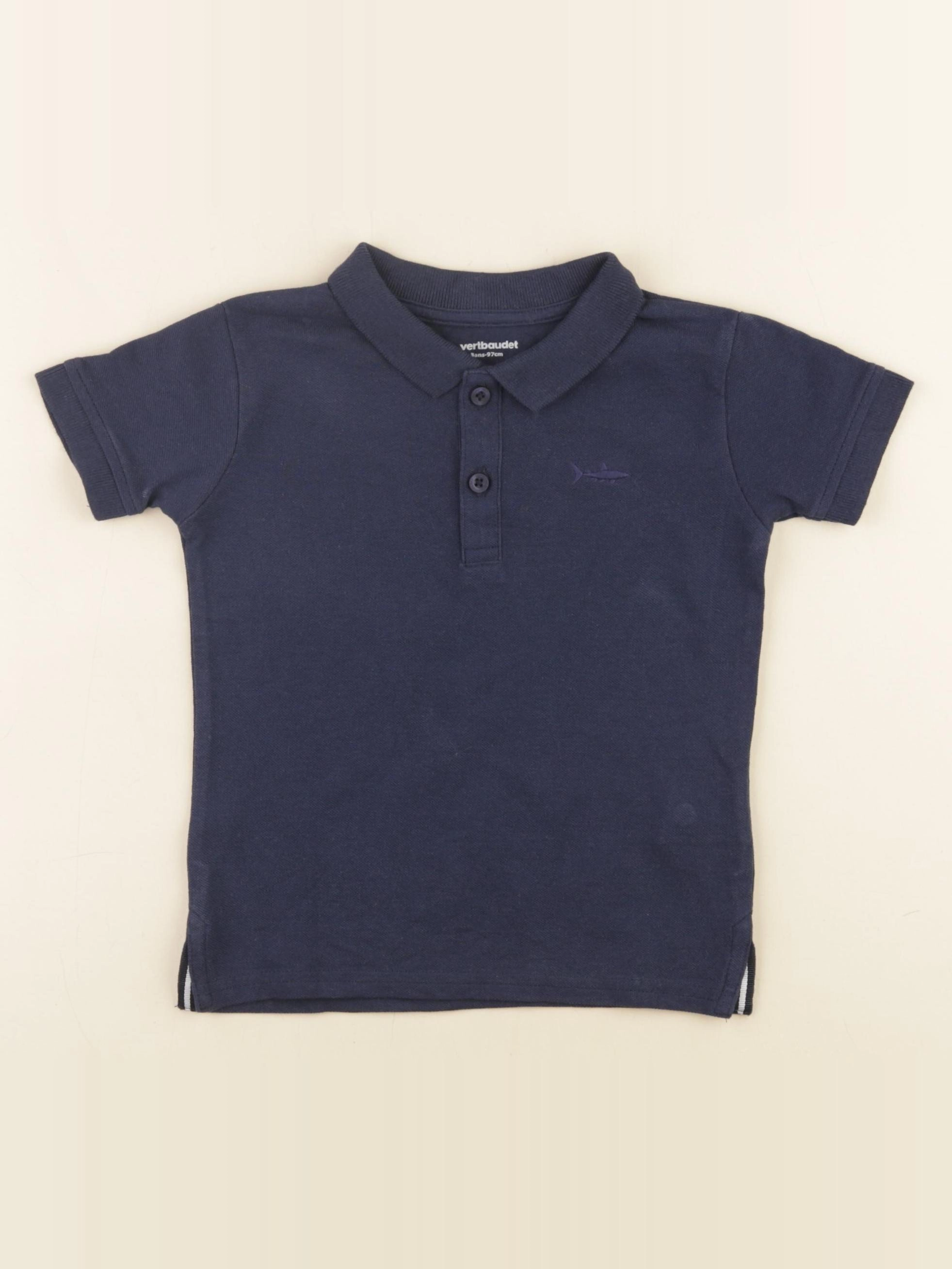 Vertbaudet - polo bleu - 3 ans