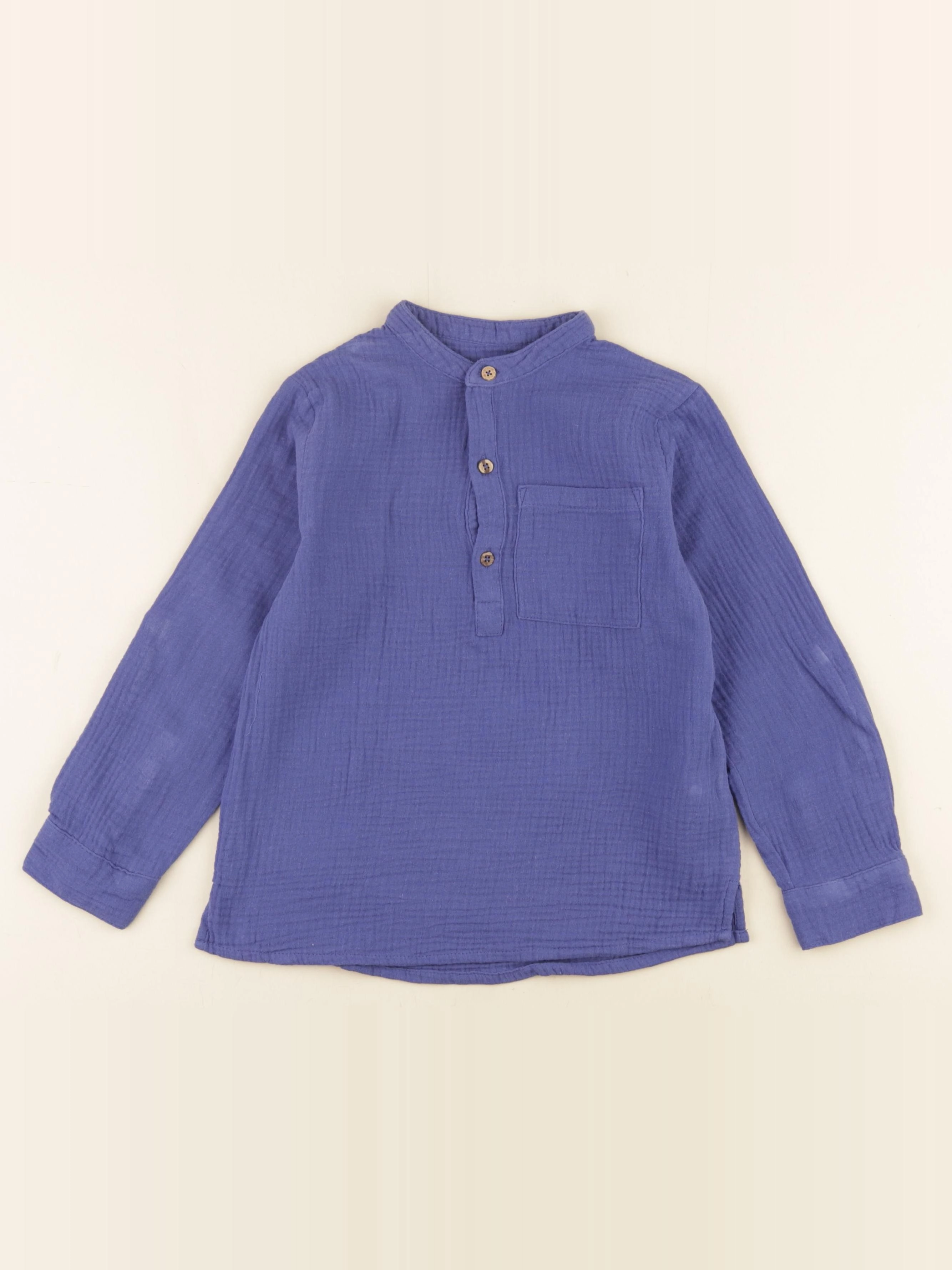 Vertbaudet - chemise bleu - 8 ans