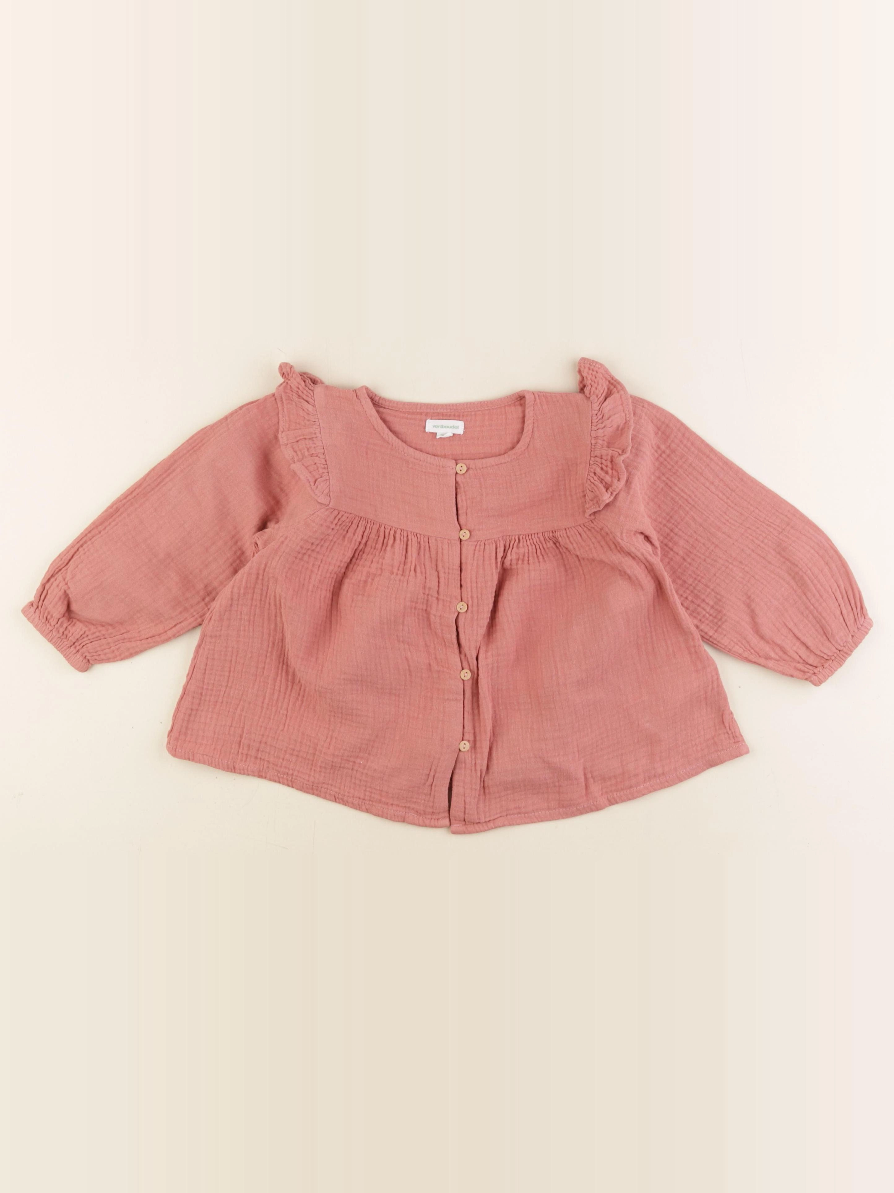 Vertbaudet - blouse rose - 24 mois