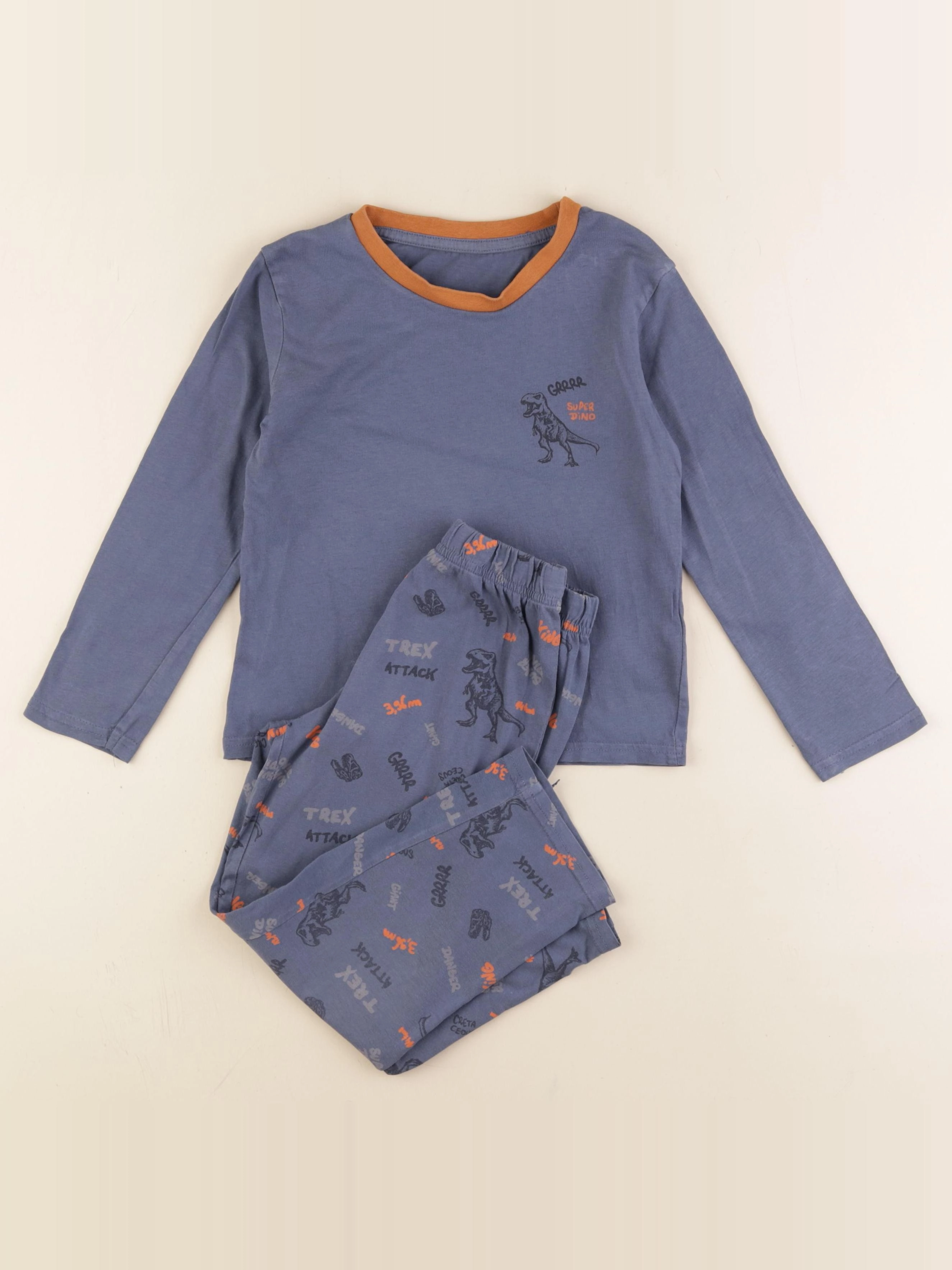 Vertbaudet - pyjama coton bleu - 6 ans