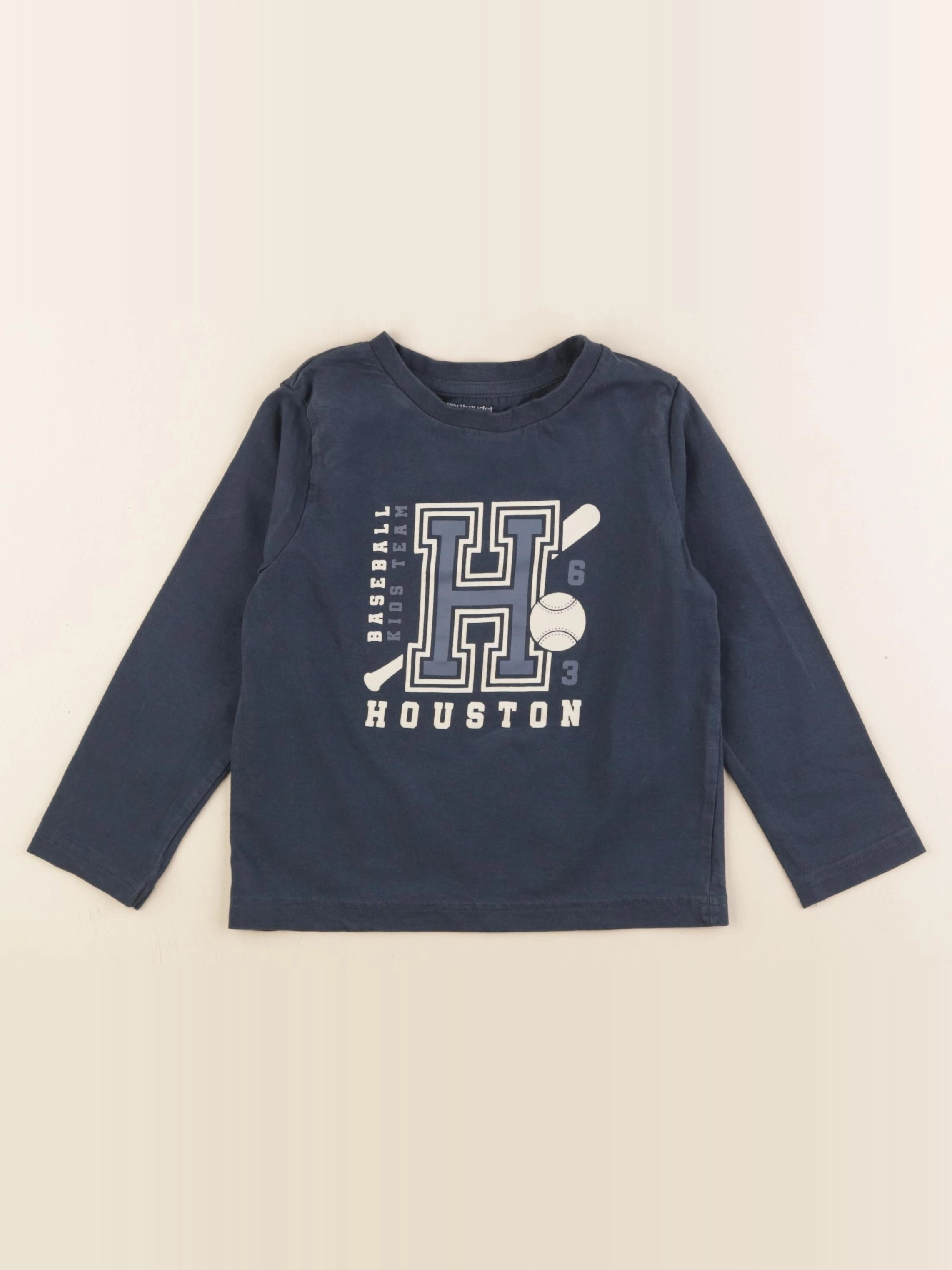 Vertbaudet - tee-shirt bleu - 4 ans