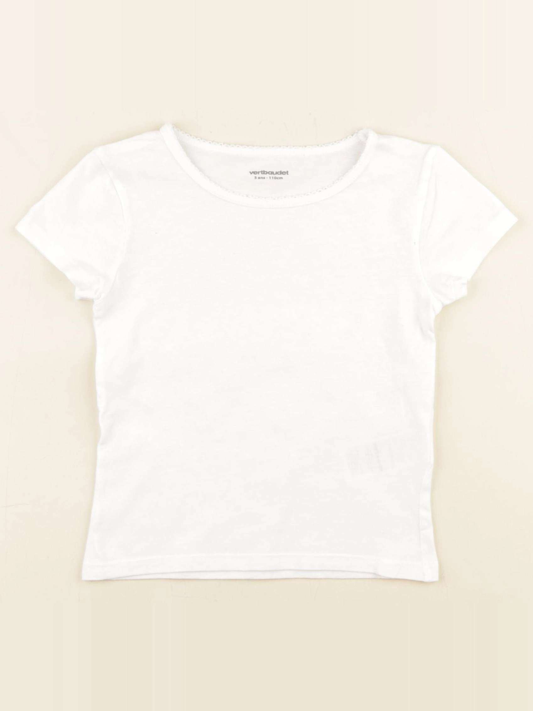 Vertbaudet - maillot de corps blanc - 5 ans