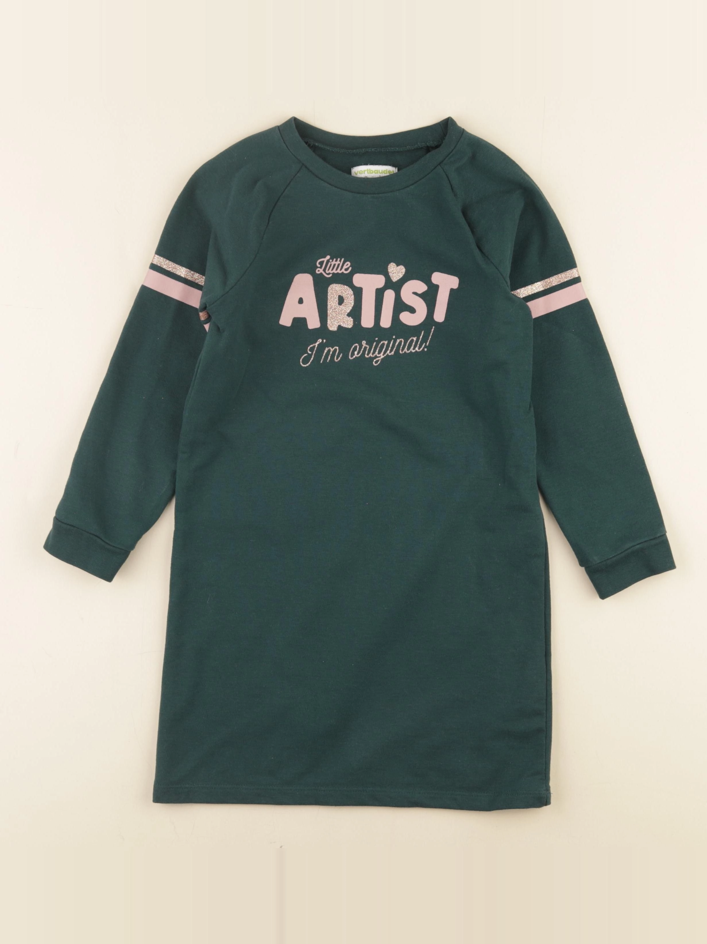 Vertbaudet - robe vert - 6 ans