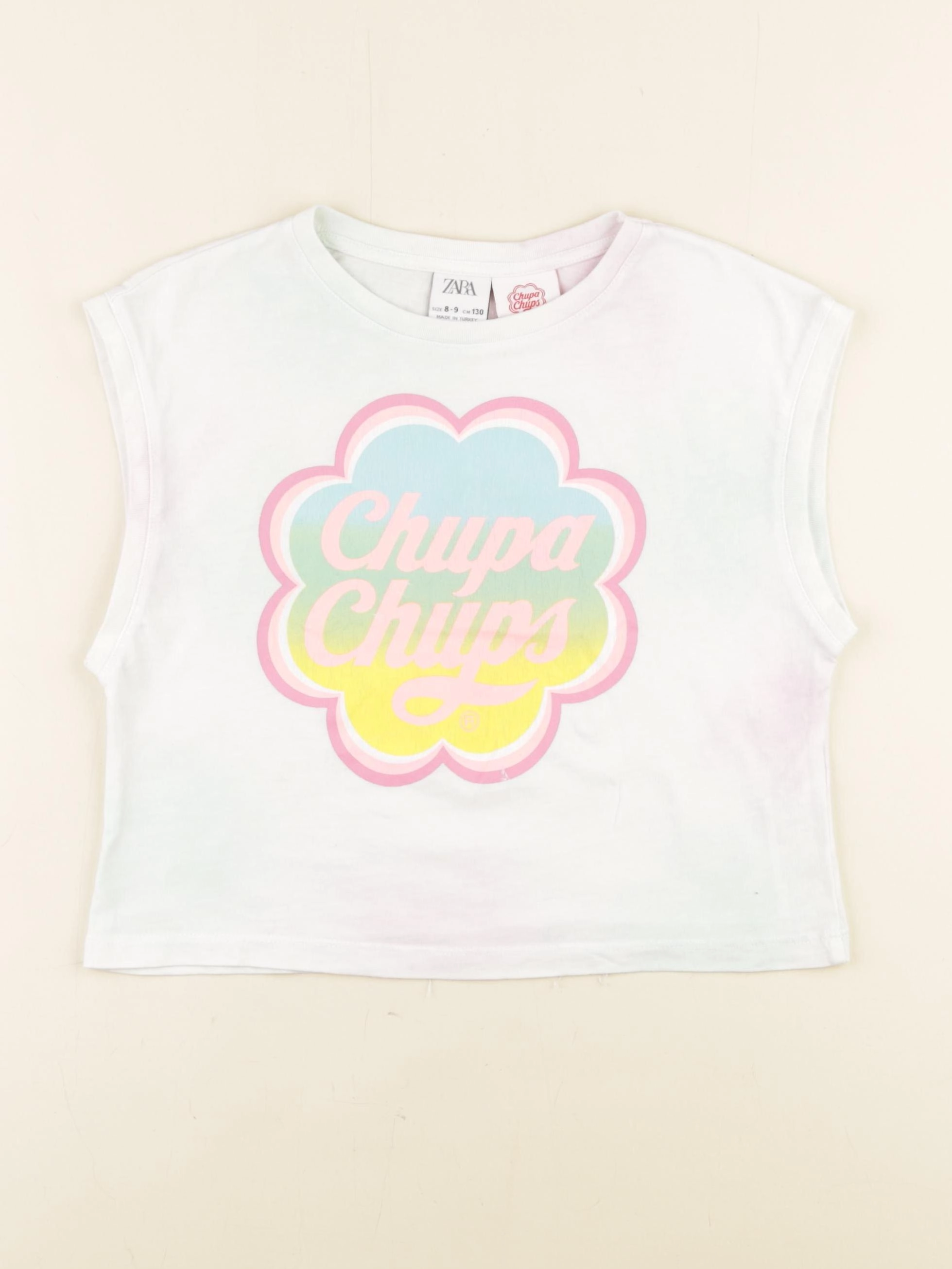 Zara - tee-shirt multicolore - 8/9 ans