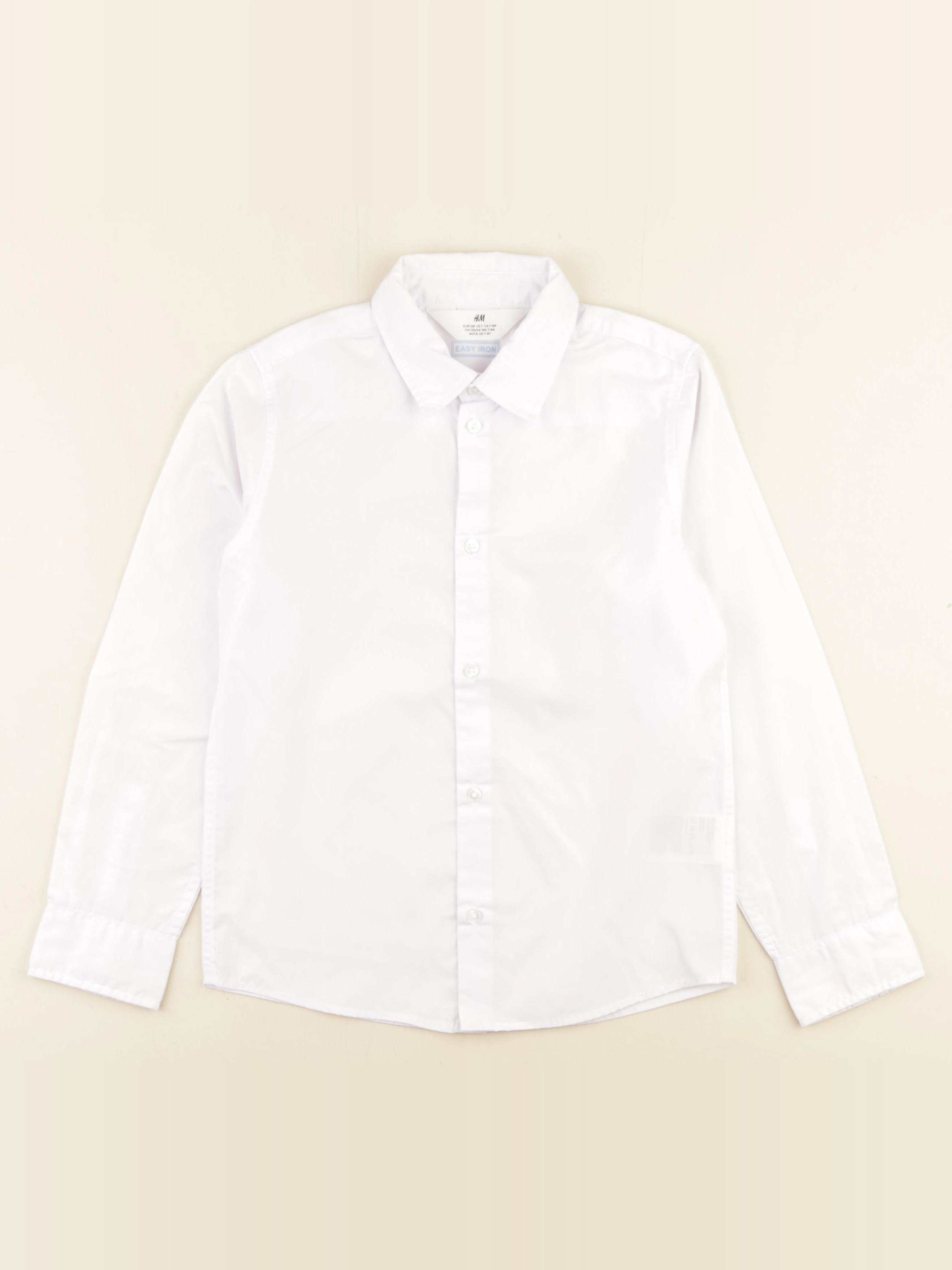 H&M - chemise blanc - 7/8 ans
