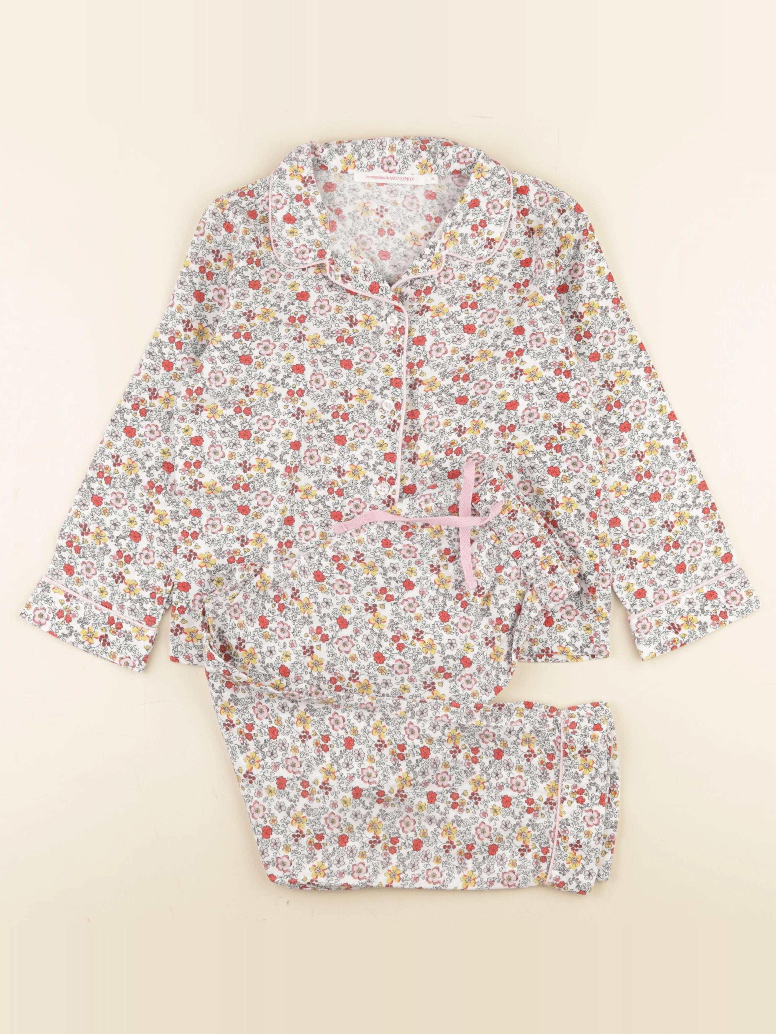 Monoprix - pyjama coton multicolore - 6 ans