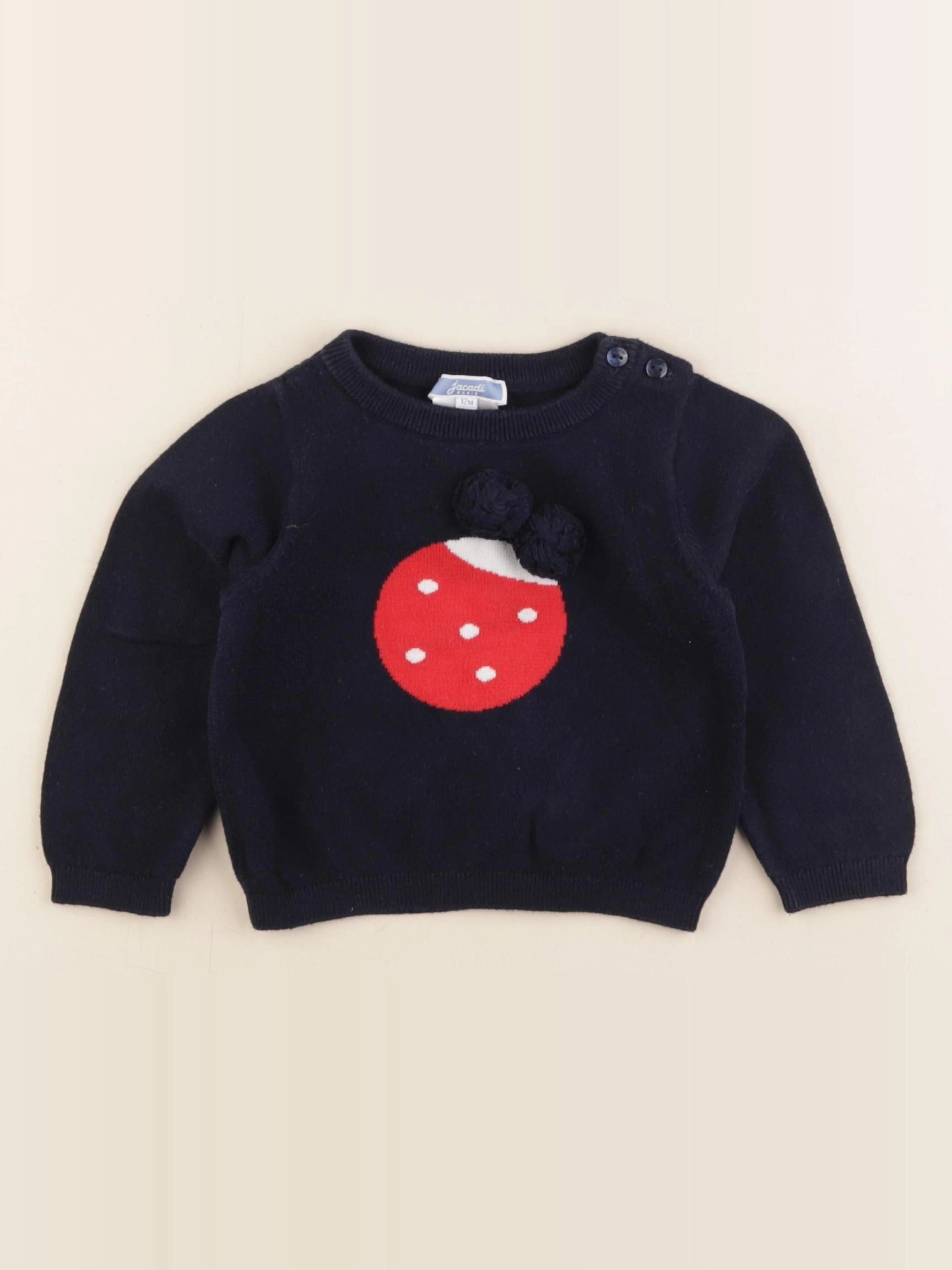 Jacadi - pull bleu - 12 mois