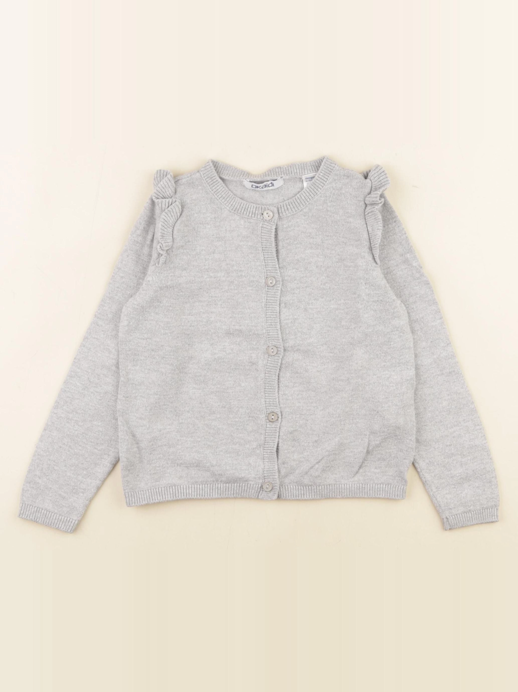 Okaidi - gilet gris - 3 ans