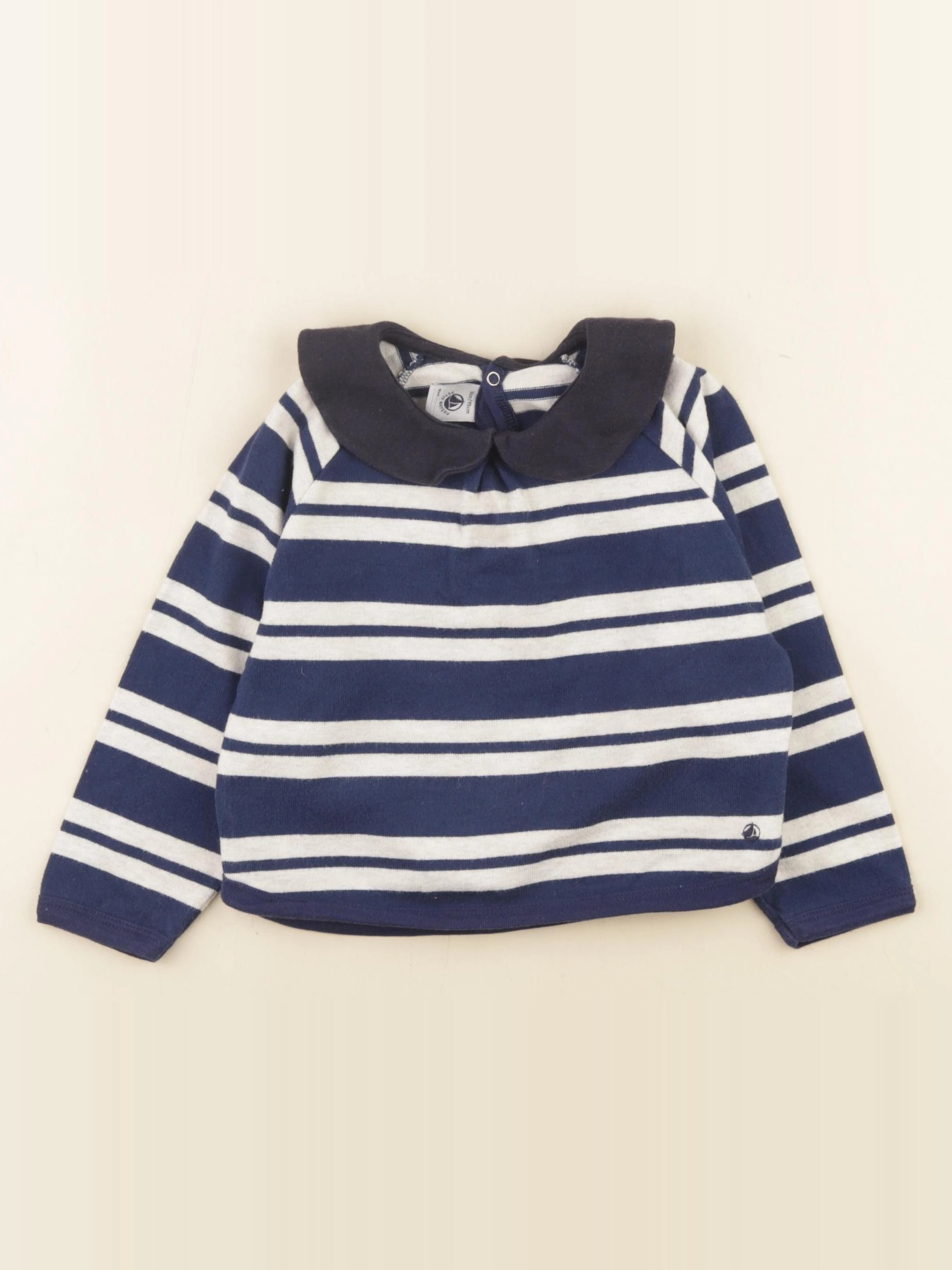 Petit Bateau - tee-shirt bleu - 36 mois