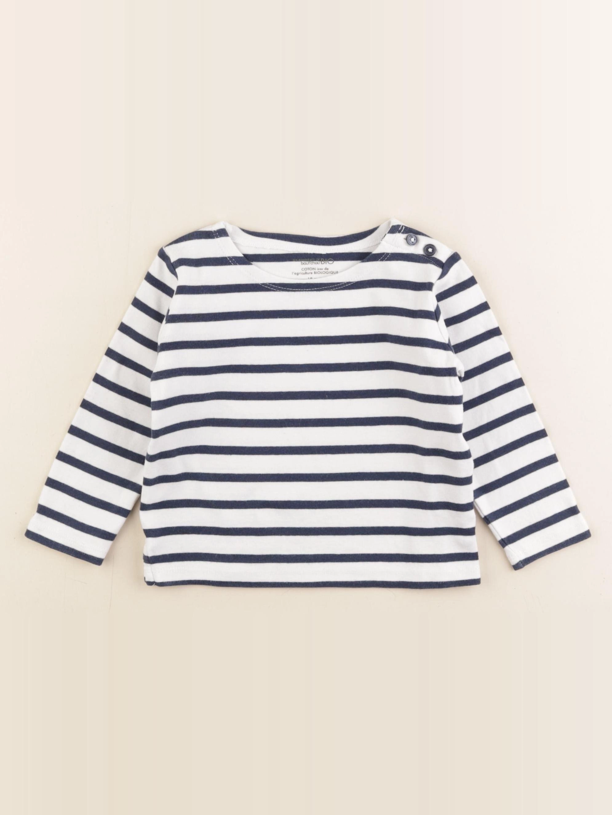 Boutchou - tee-shirt bleu - 18 mois