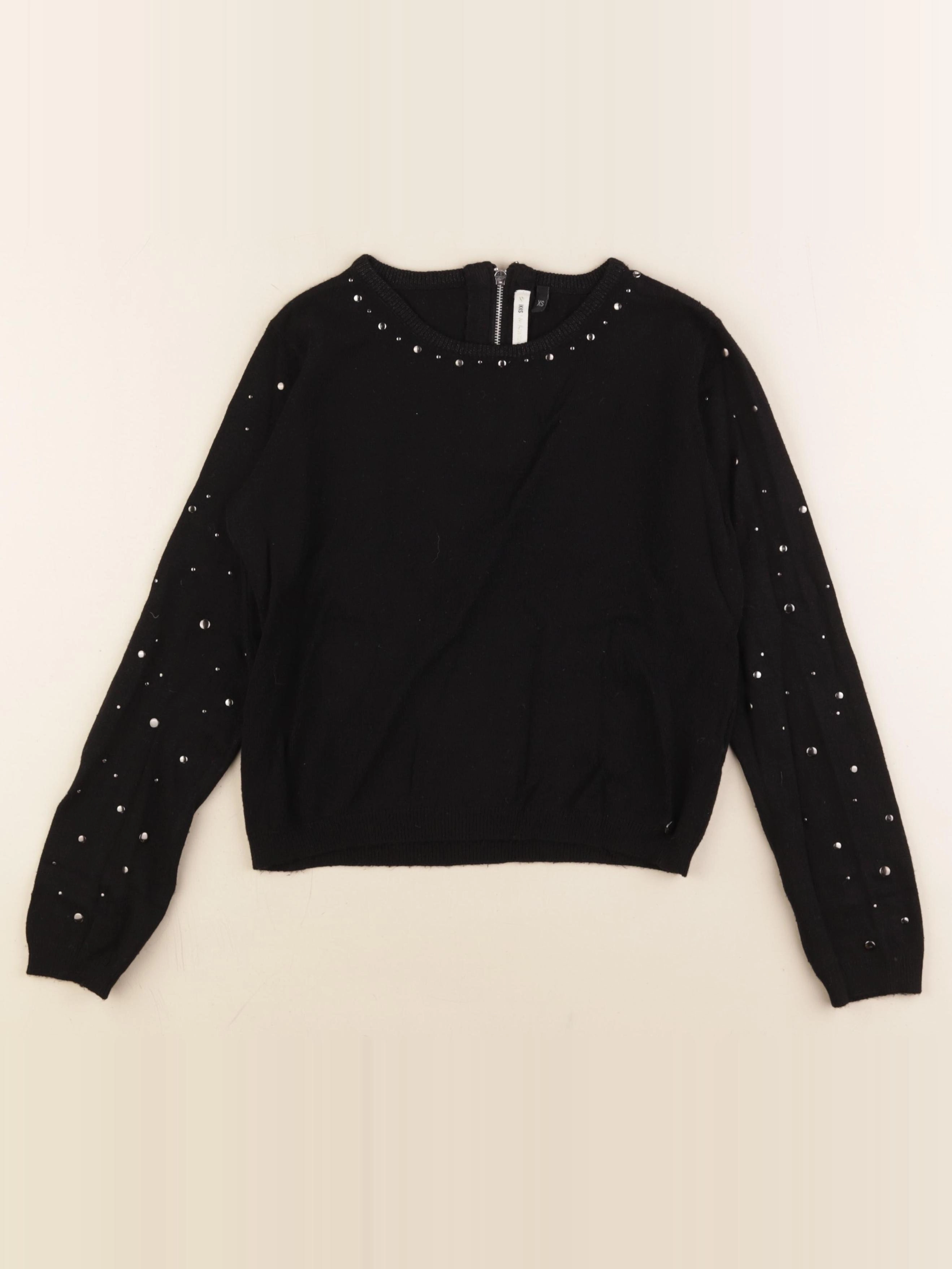 IKKS - pull argent, noir - 12 ans
