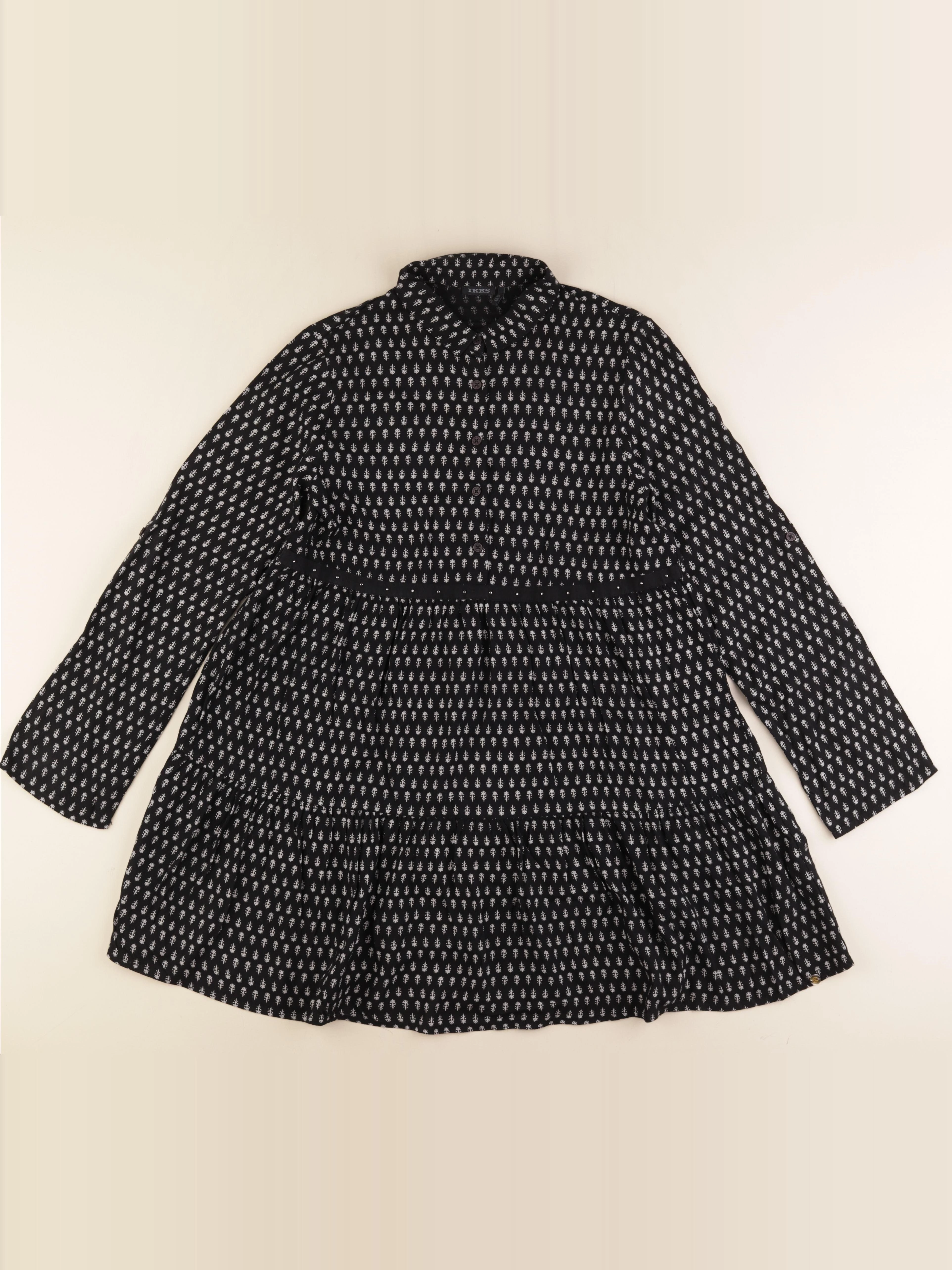 IKKS - tunique noir, beige - 12 ans