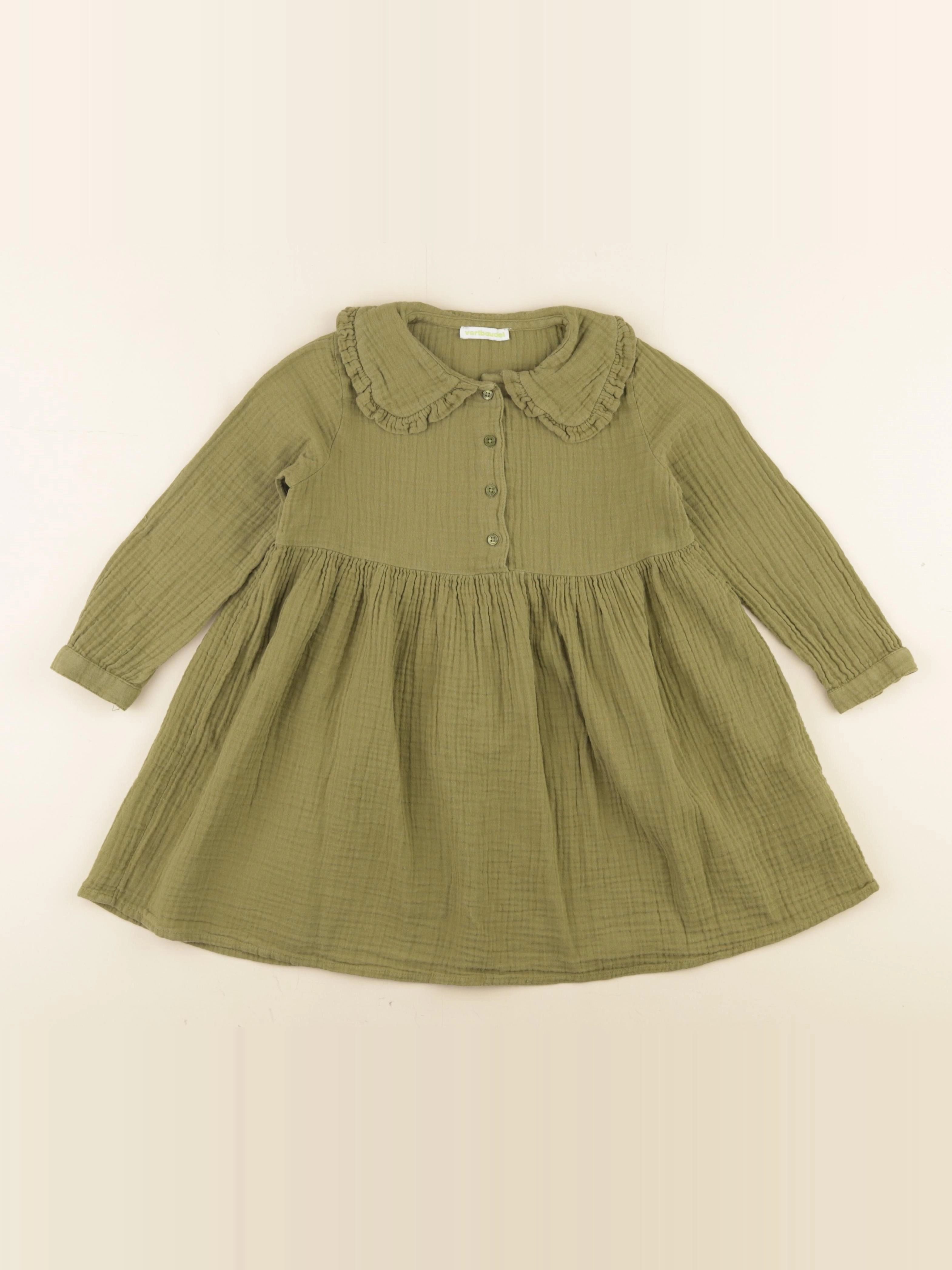 Vertbaudet - robe vert - 5 ans