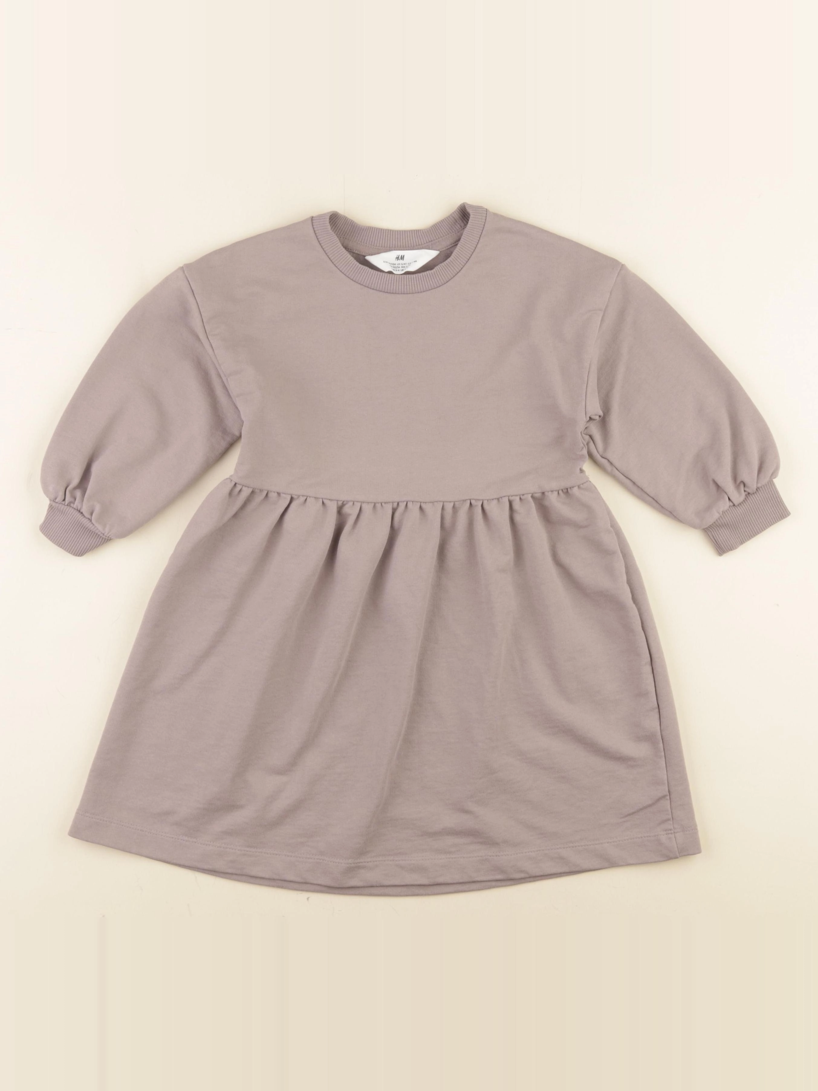 H&M - robe violet - 2/4 ans