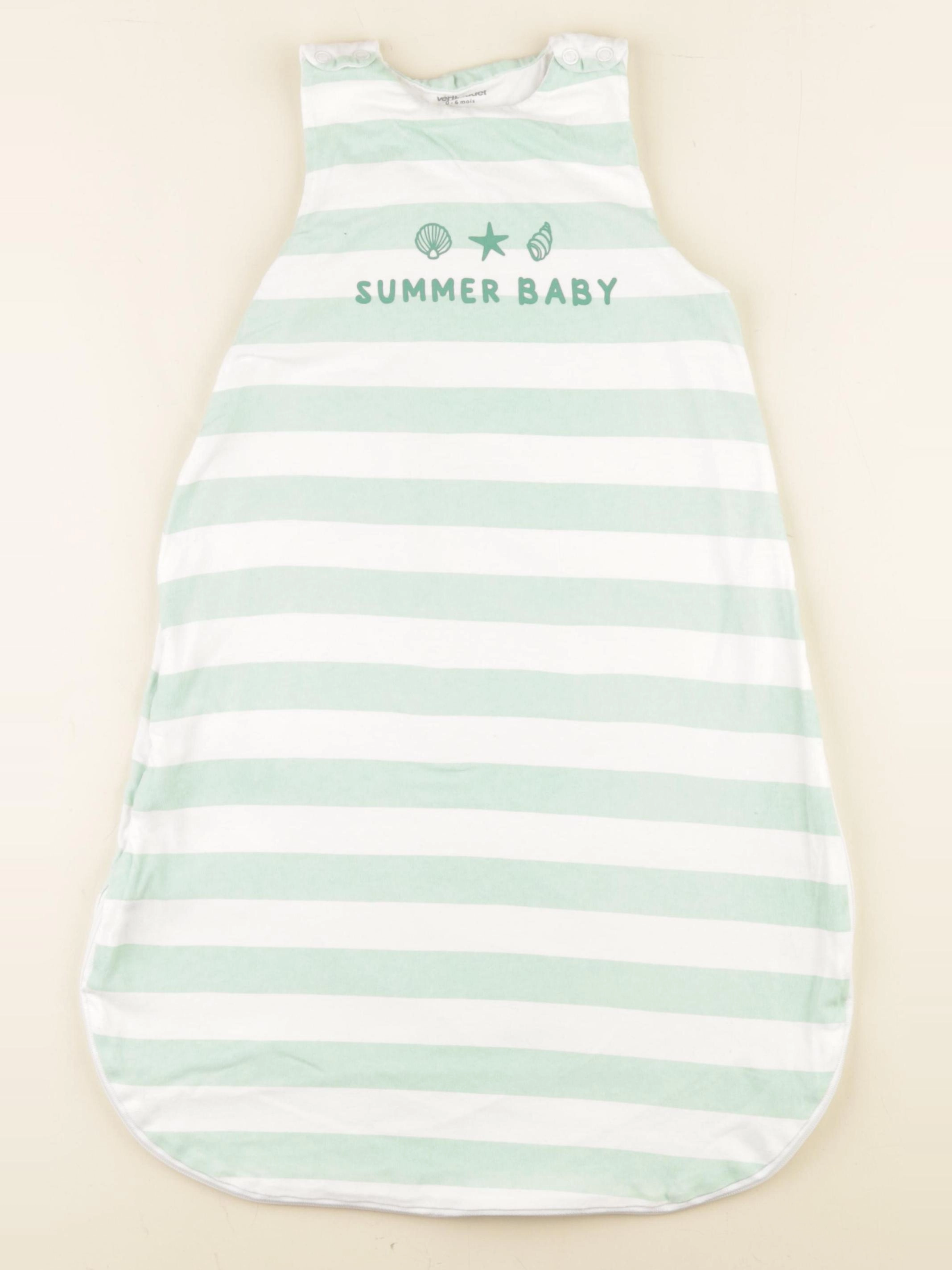 Vertbaudet - gigoteuse TOG 1 blanc, vert - 0/6 mois