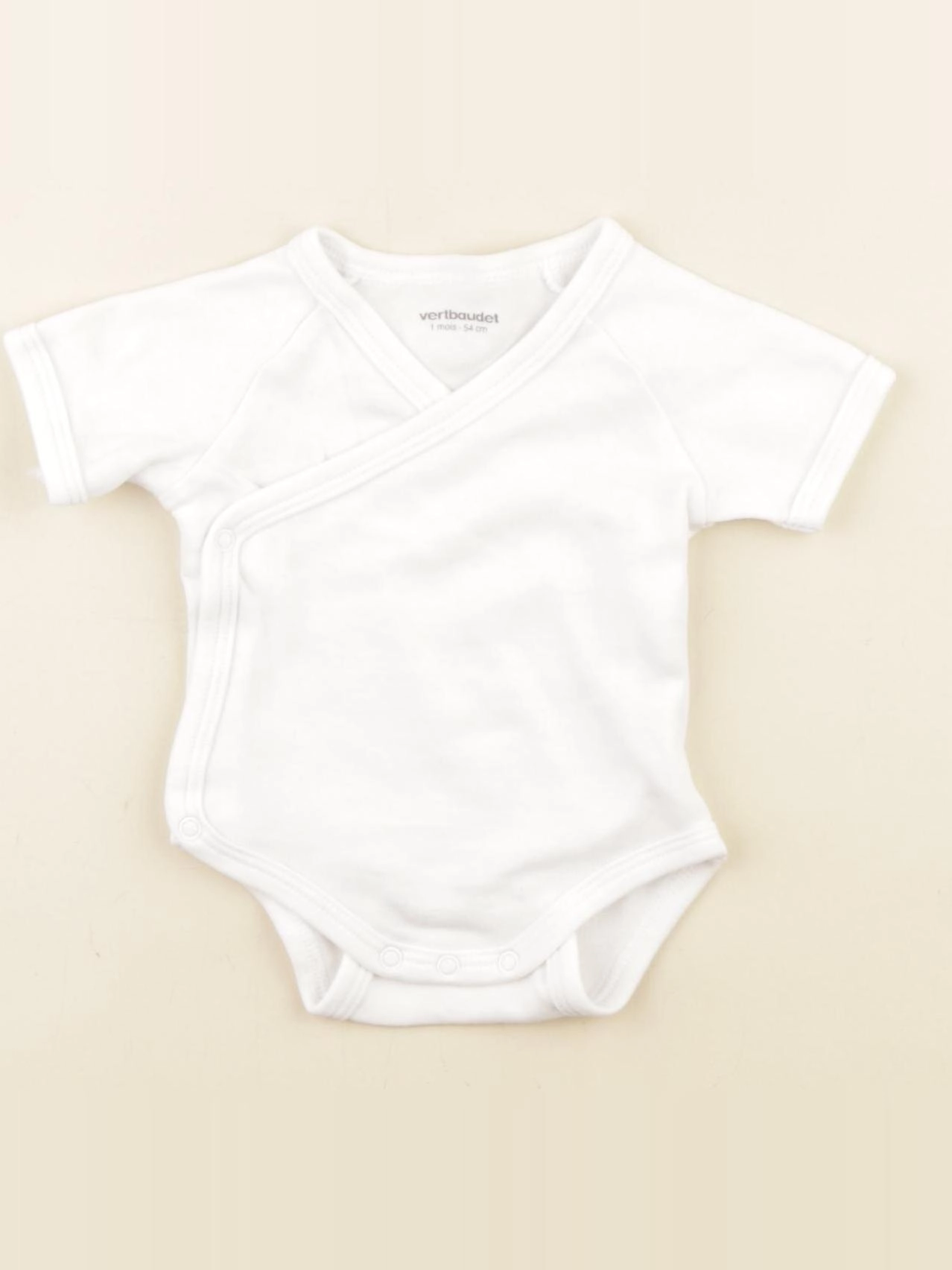 Vertbaudet - body blanc - 1 mois