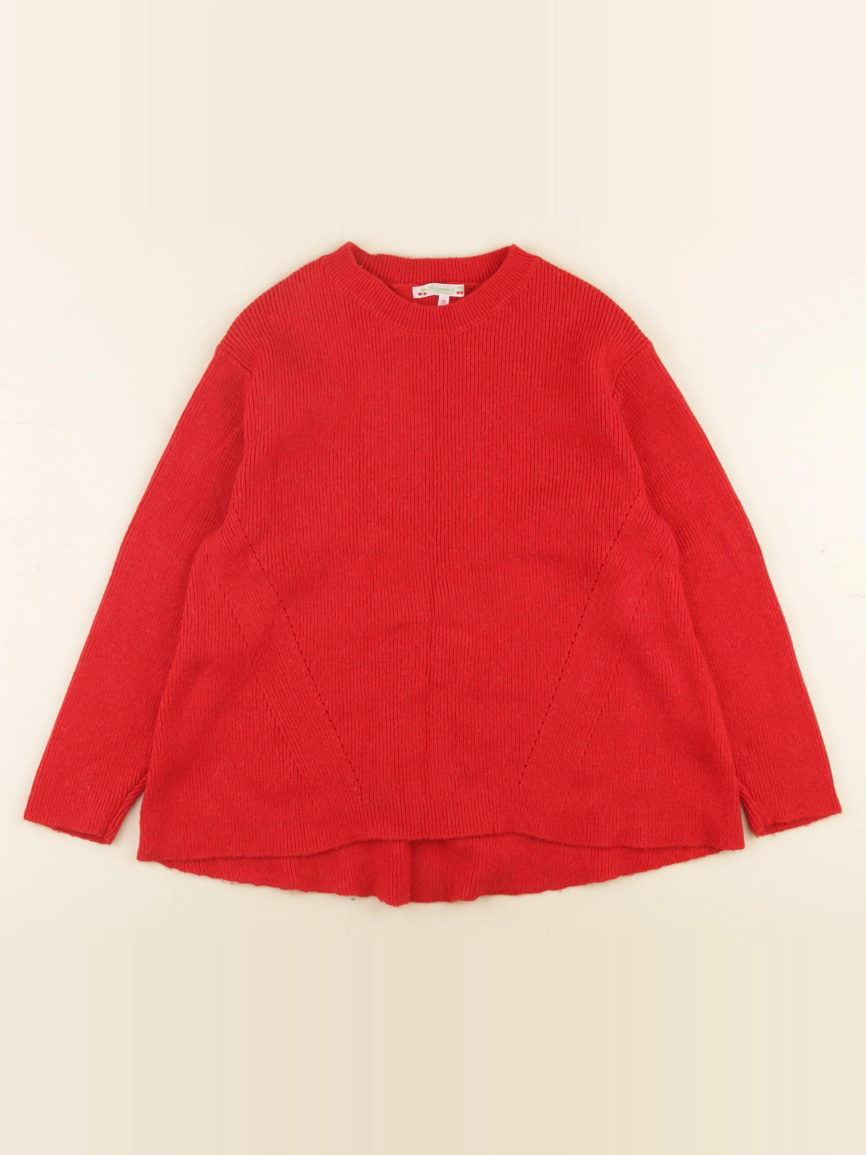 Bonpoint - pull rouge - 10 ans