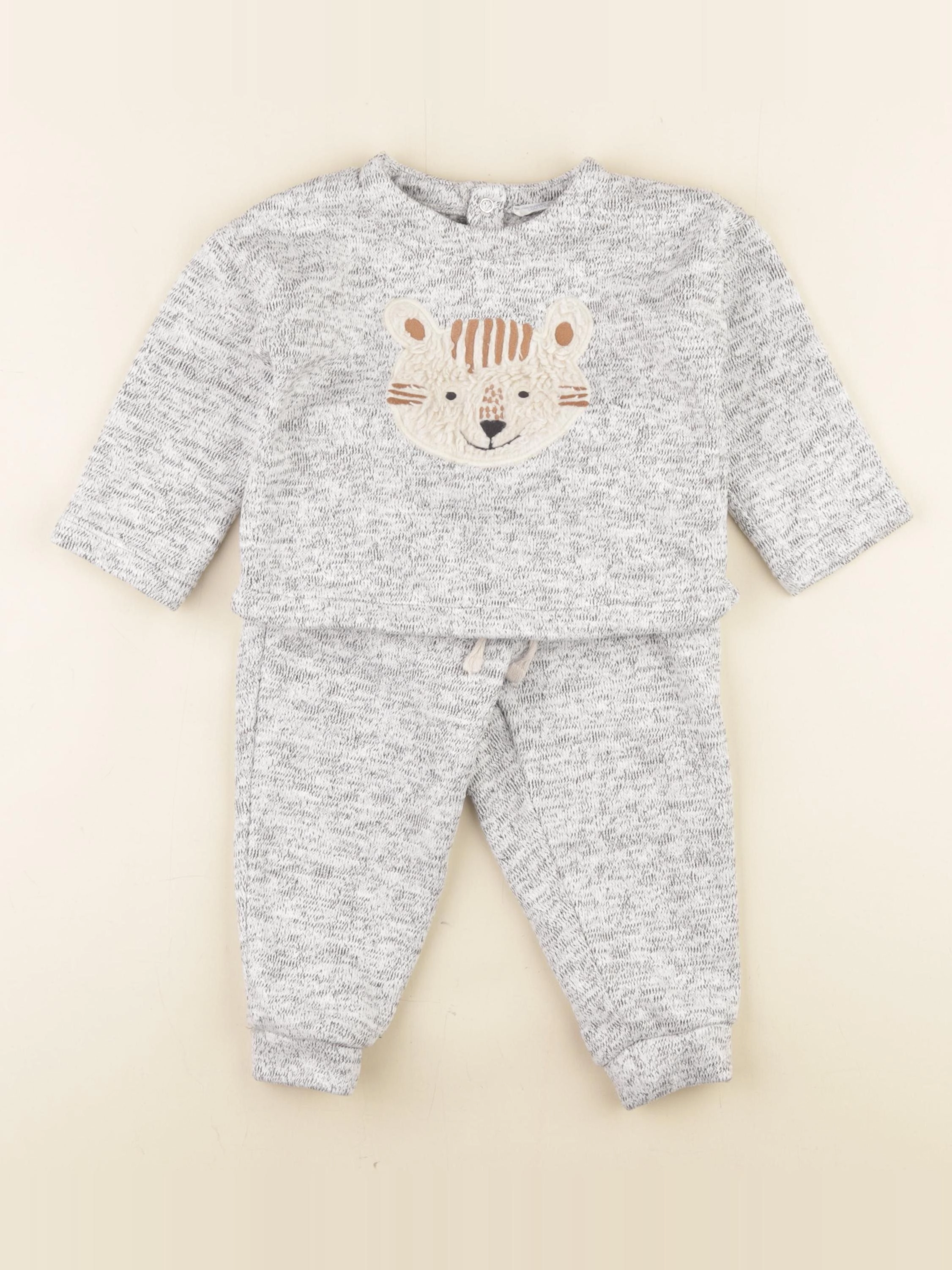 Boutchou - ensemble bleu, blanc - 18 mois