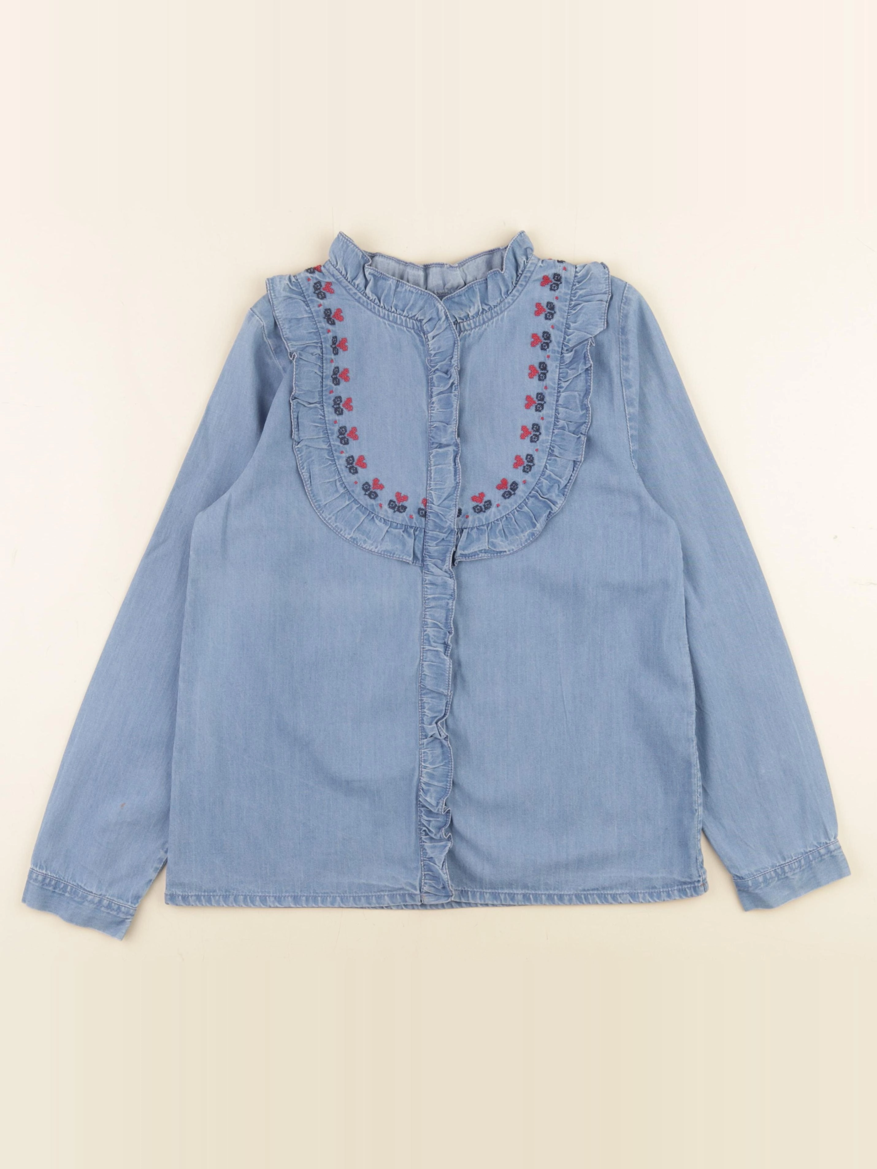 Bonton - blouse bleu - 10 ans