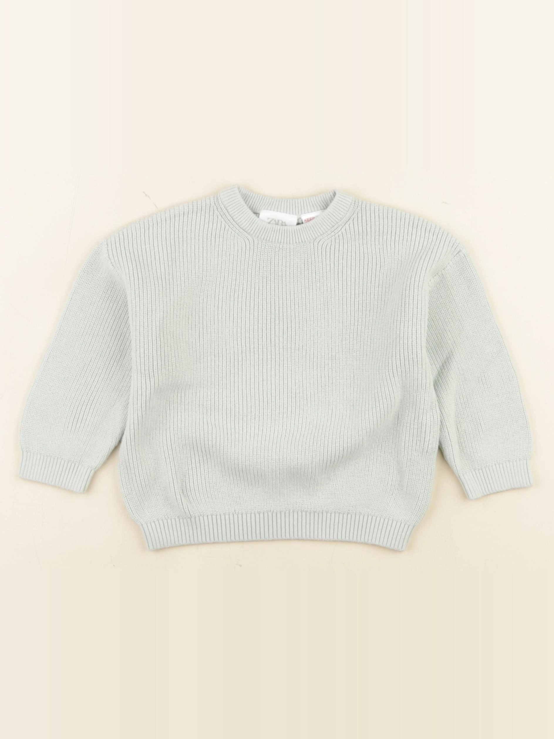 Zara - pull vert - 9/12 mois