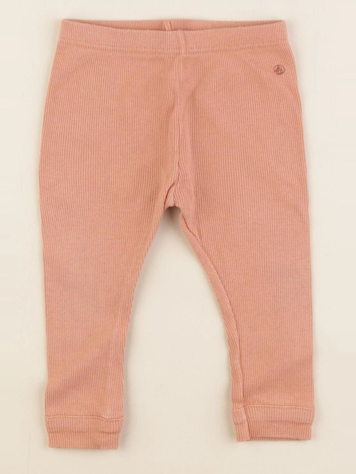 Petit Bateau - legging orange - 12 mois