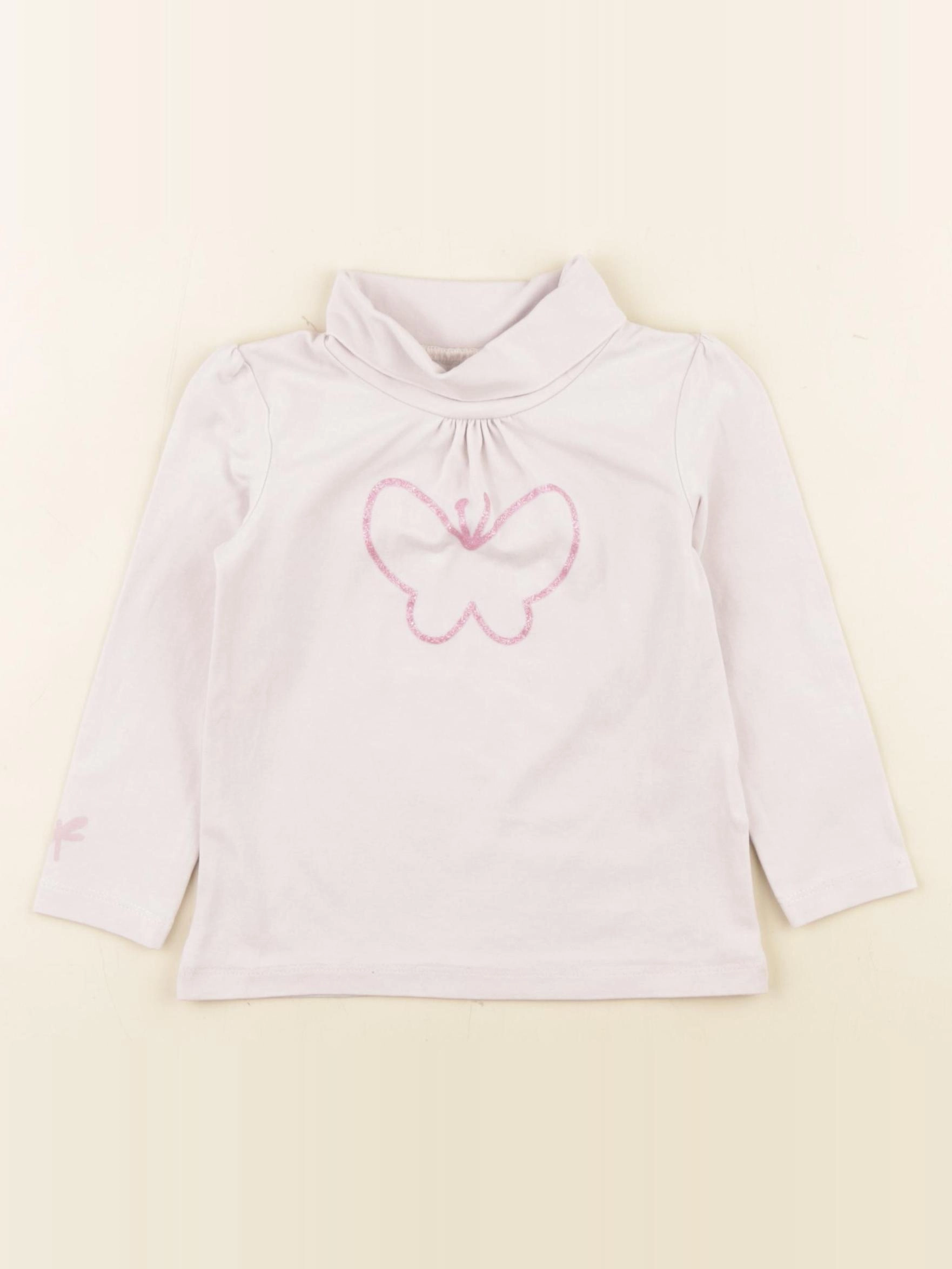 Vertbaudet - sous-pull rose - 2 ans