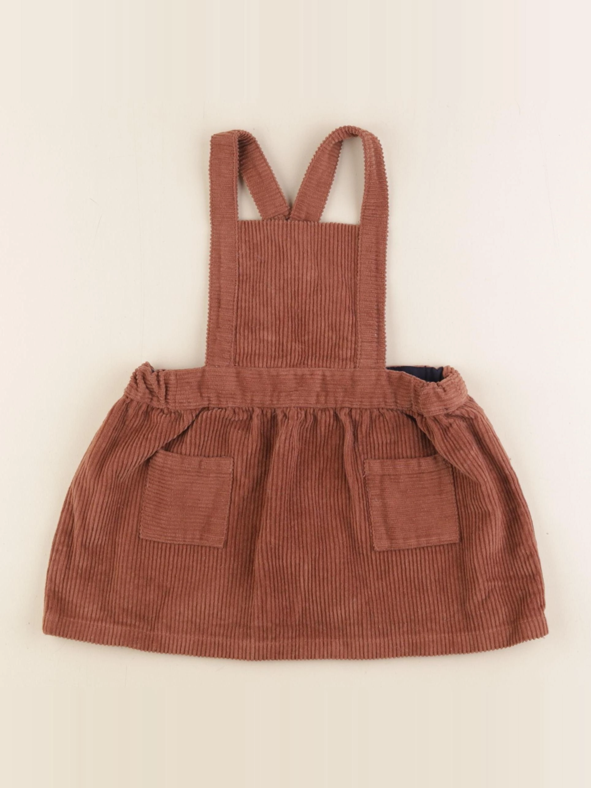 Petit Bateau - robe marron - 18 mois