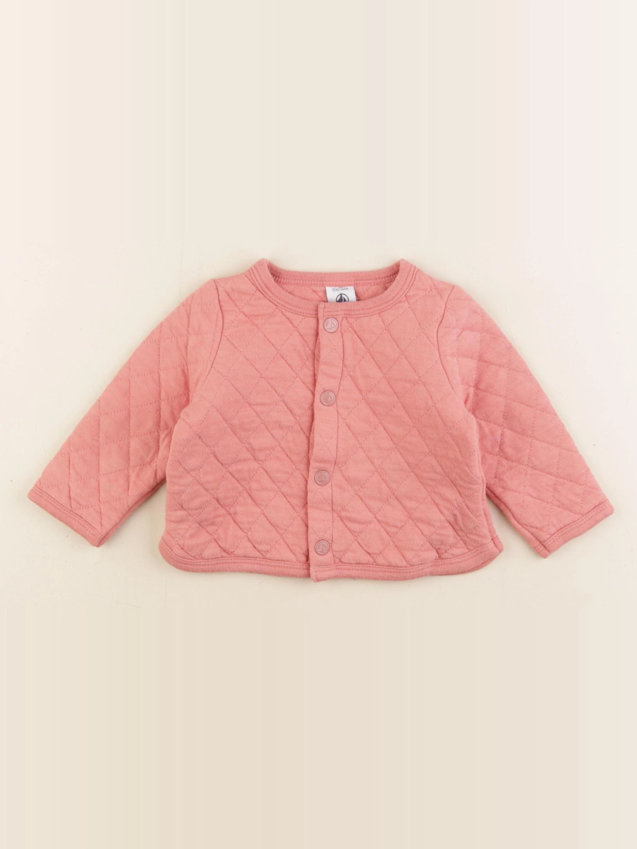 Petit Bateau - sweat rose - 12 mois