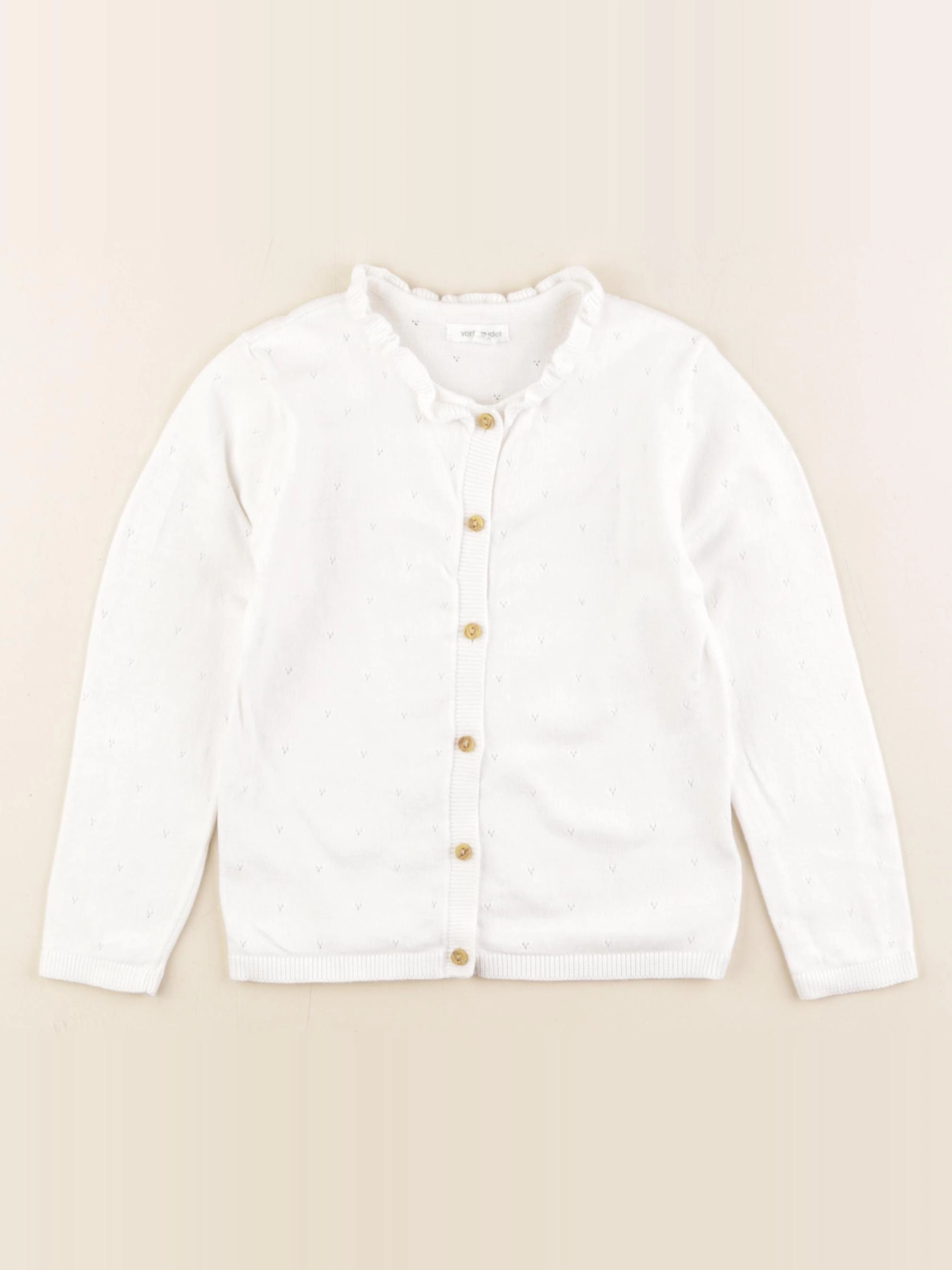 Vertbaudet - gilet blanc - 36 mois