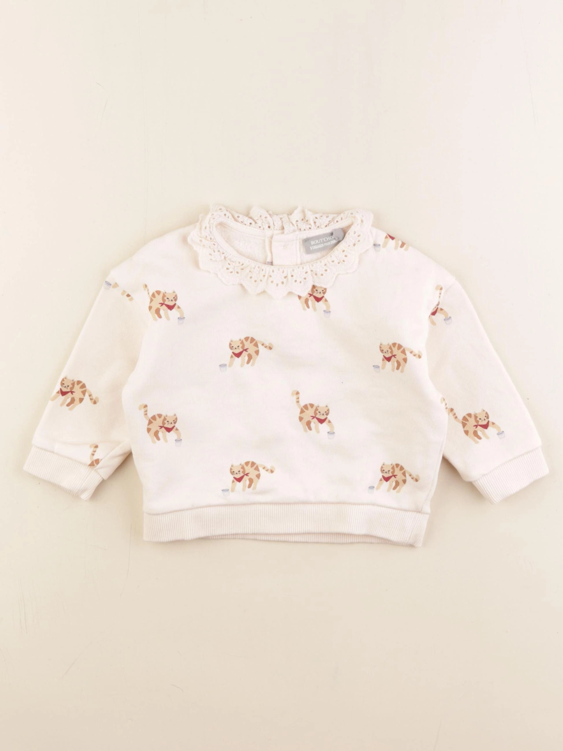 Boutchou - sweat beige - 9 mois