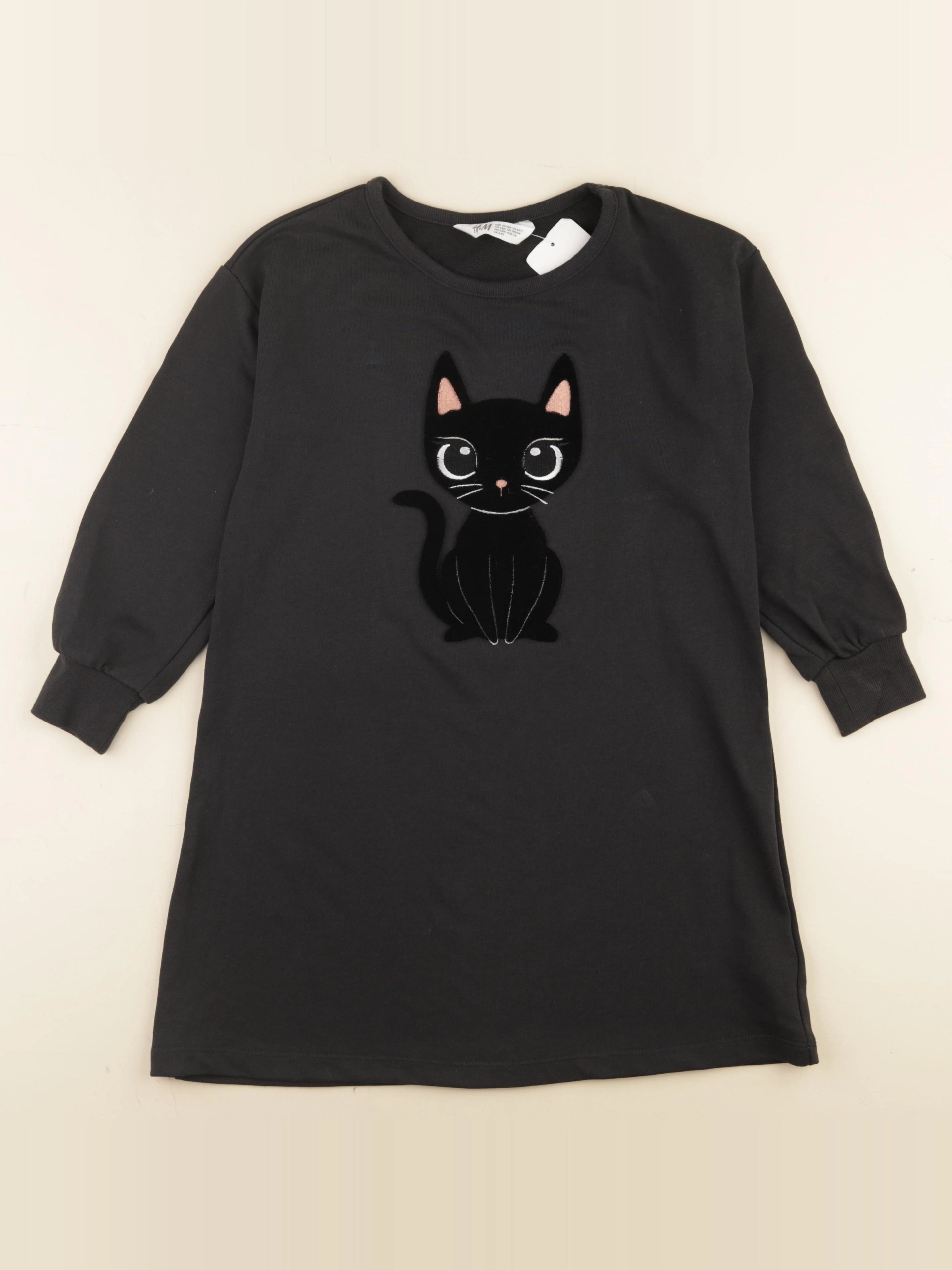 H&M - robe gris - 6/8 ans