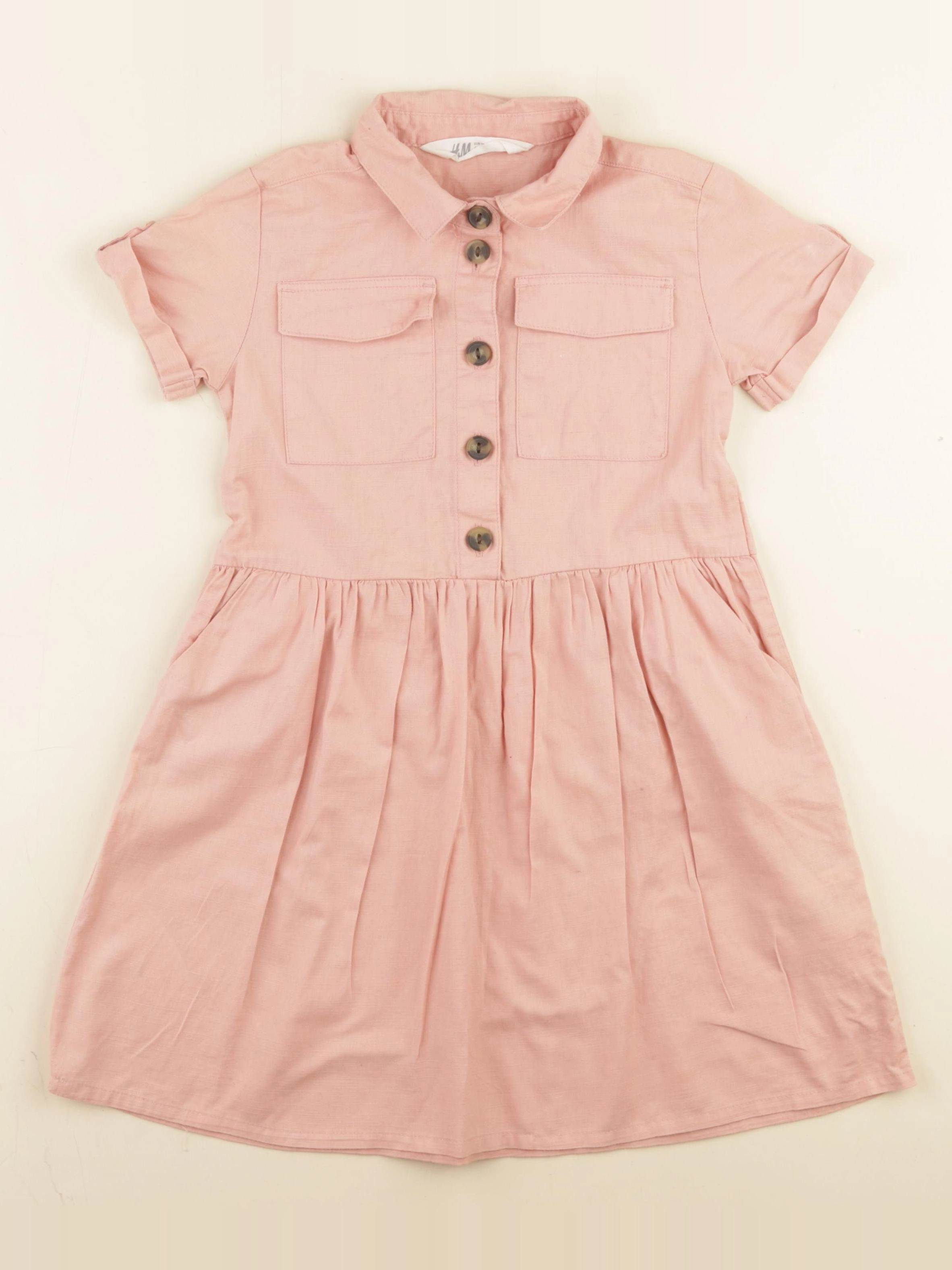 H&M - robe rose - 5/6 ans