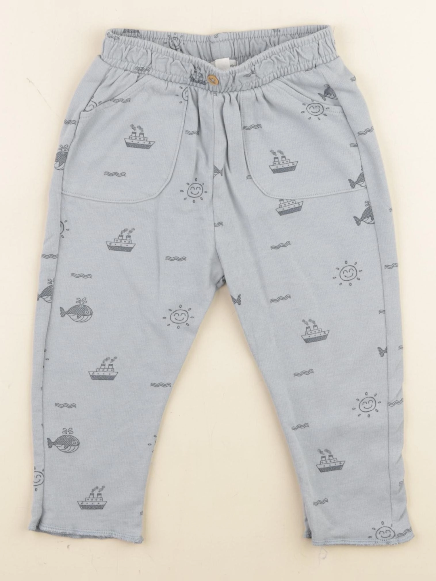 Vertbaudet - jogging bleu - 12 mois