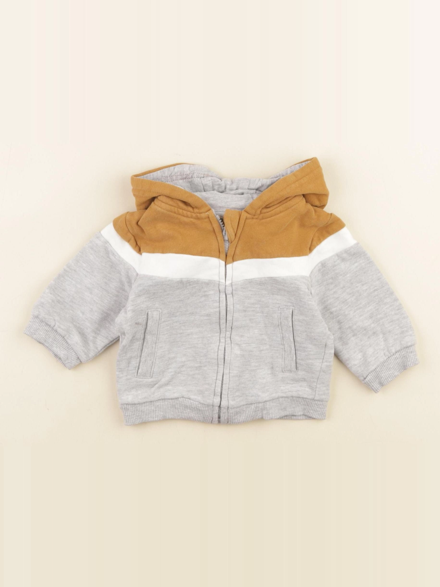 Vertbaudet - sweat gris - 3 mois