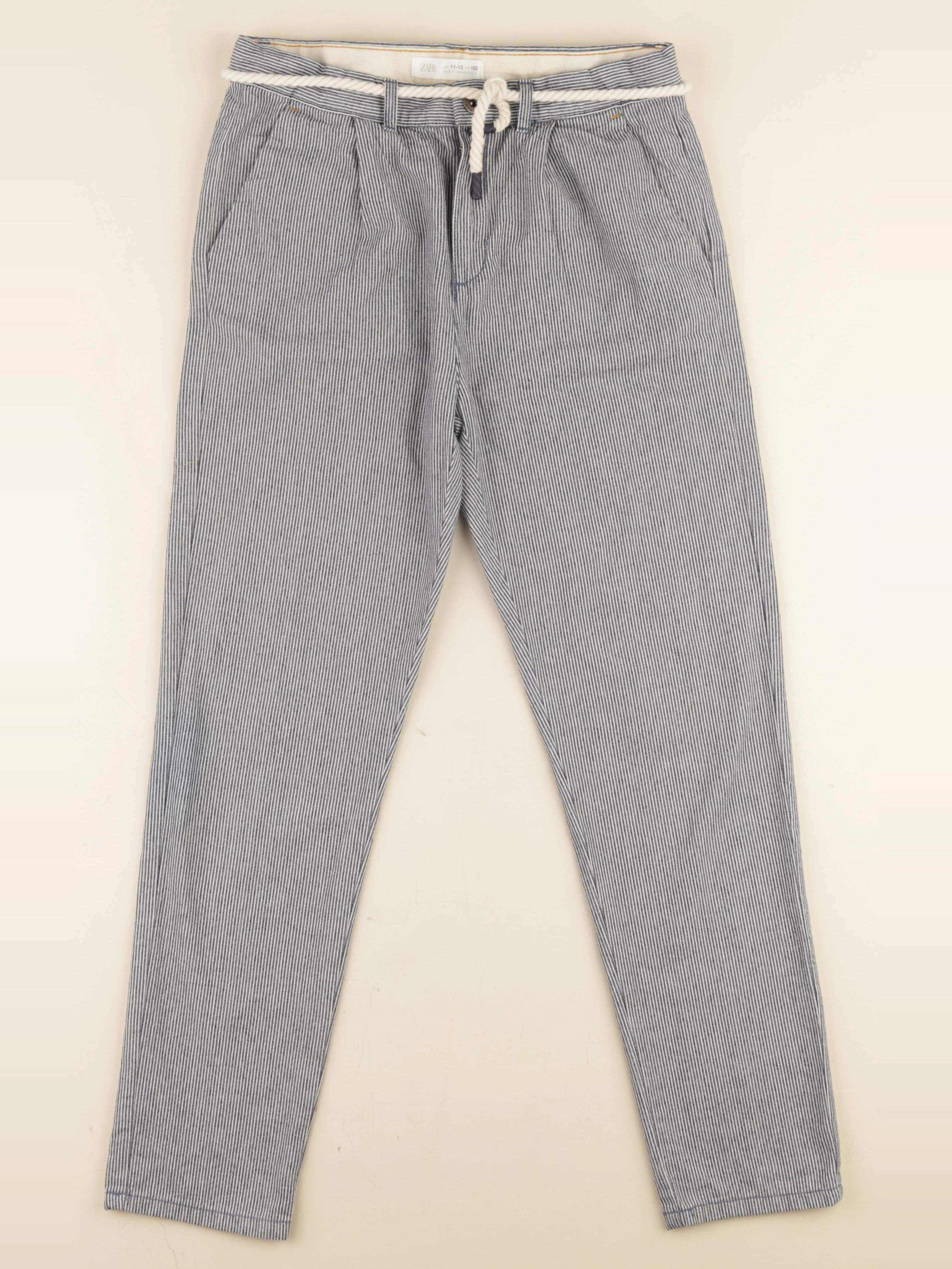 Zara - pantalon blanc, bleu - 11/12 ans