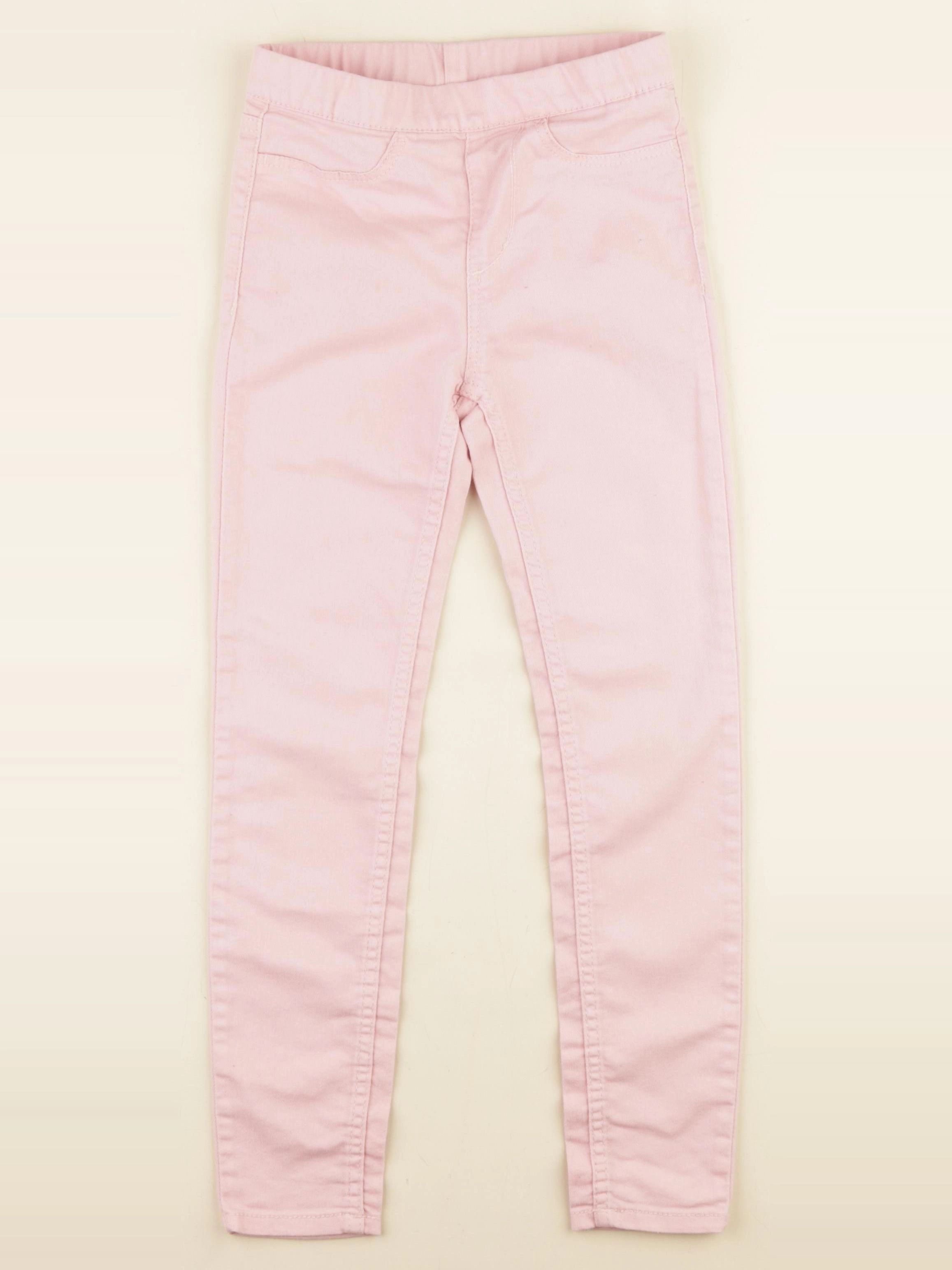 H&M - jegging rose - 7/8 ans