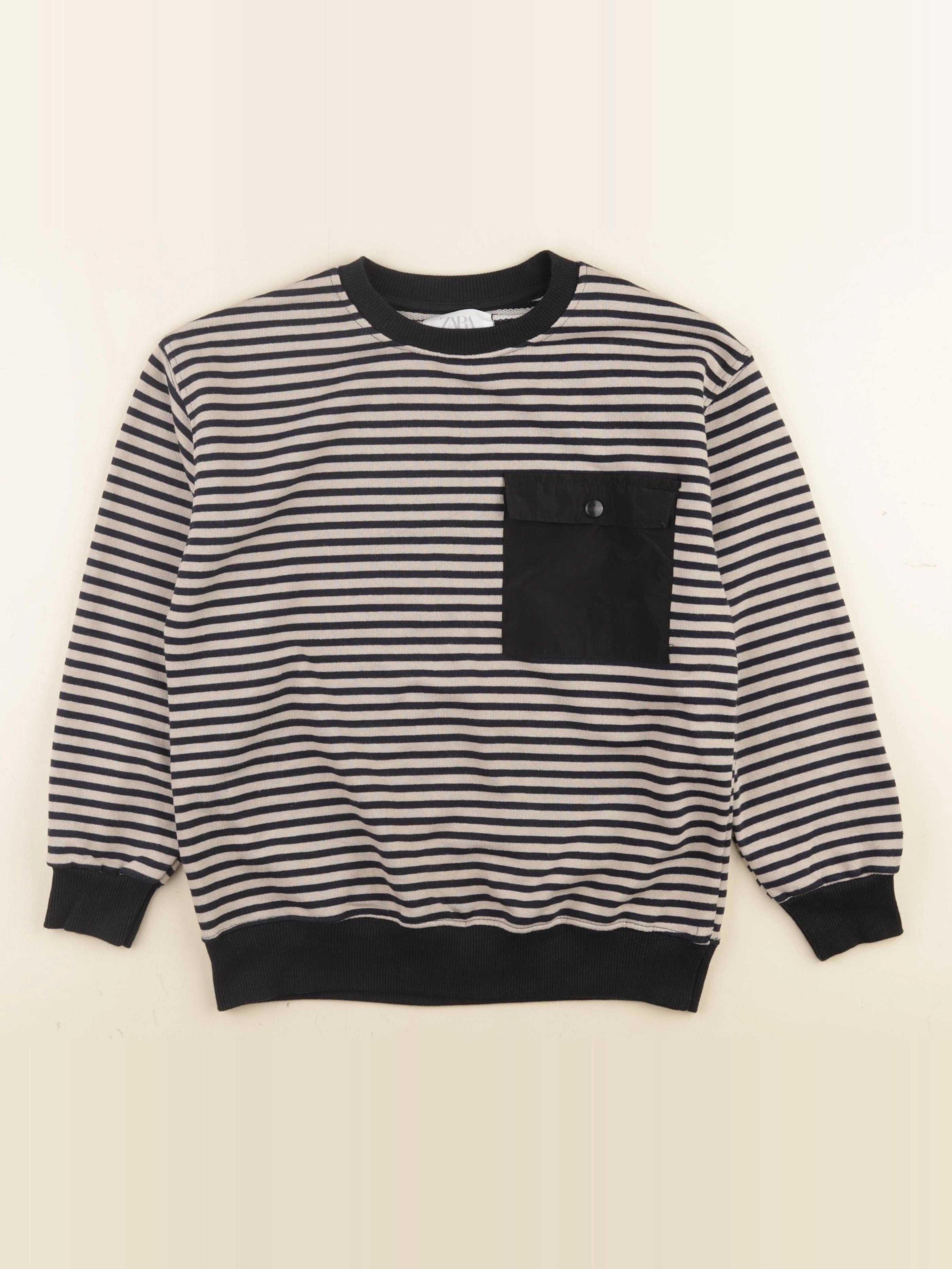 Zara - sweat marron, bleu - 10 ans