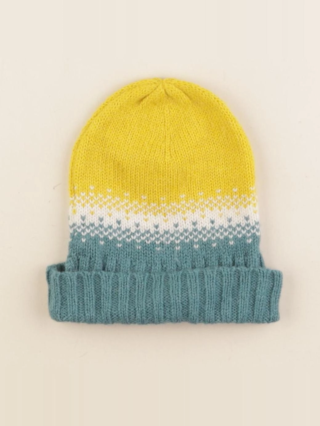 Bonton - bonnet jaune - 2/4 ans